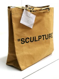 Virgil Abloh x IKEA MARKERAD "SCULPTURE" Tote Bag, Off-White, Medium 9 Gallon