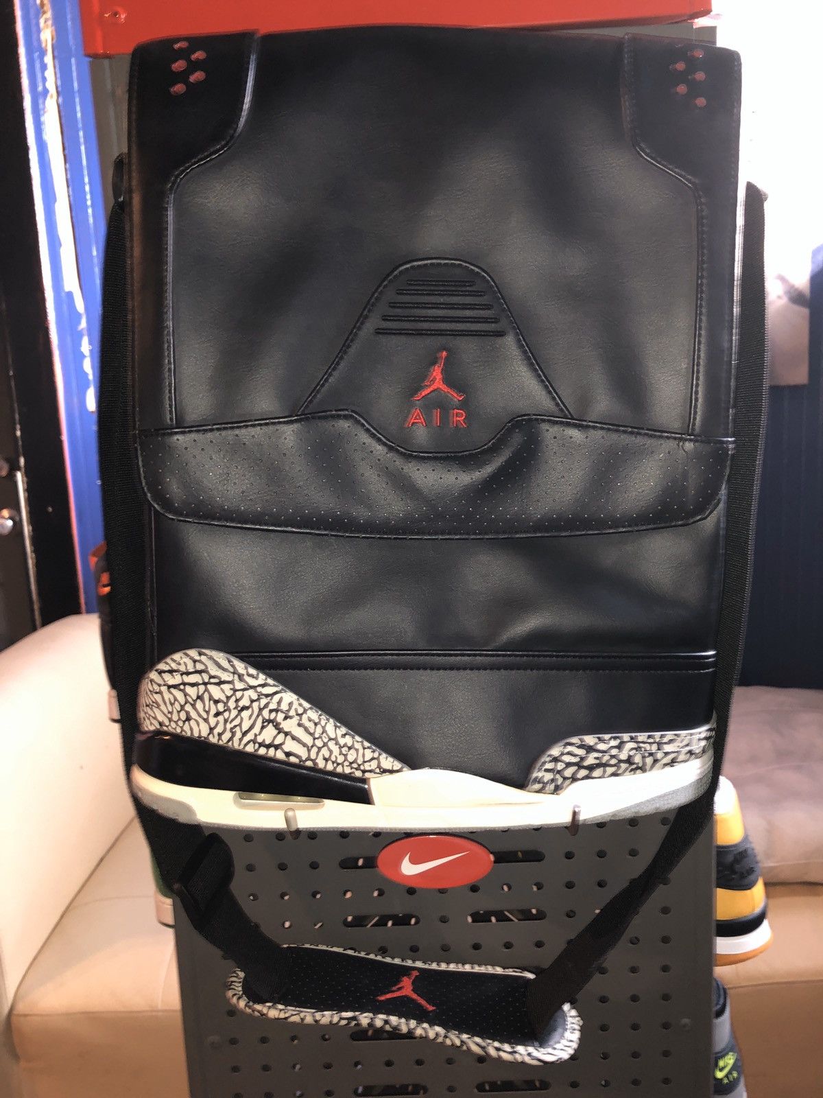 Jordan retro 3 backpack black on sale