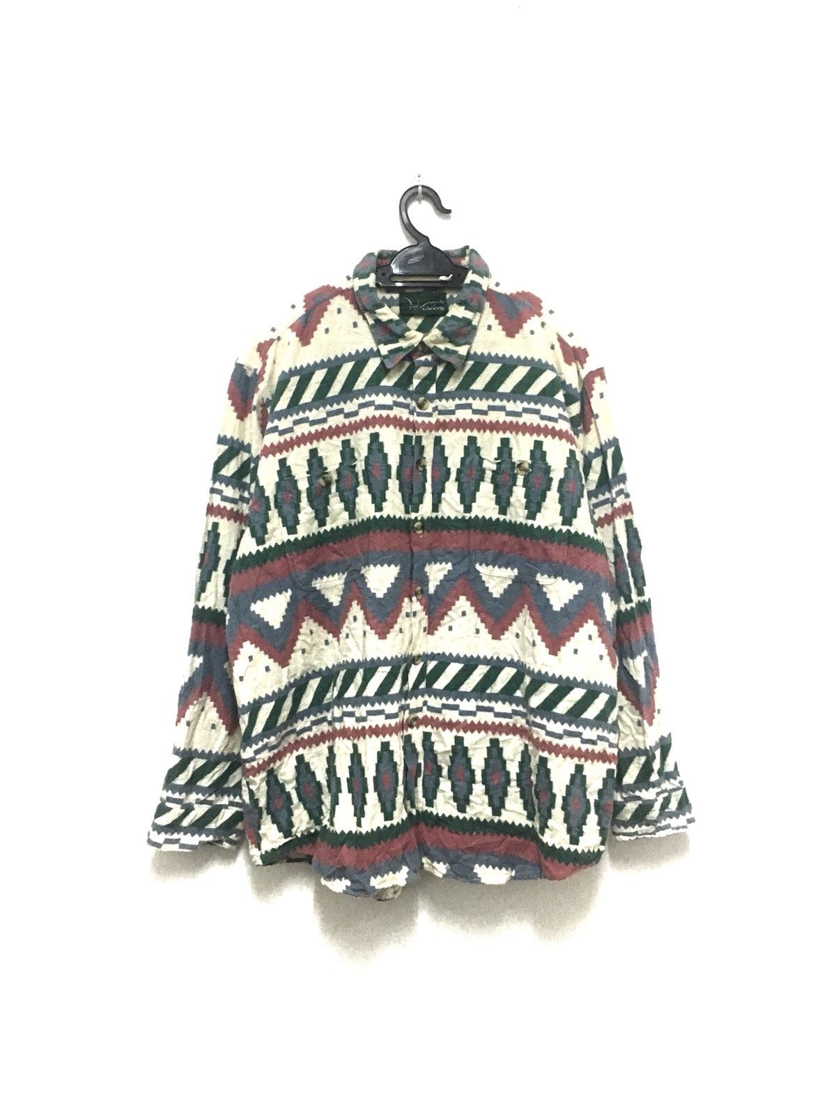 WISDOM Vintage Wisdom button up long sleeve shirt two pocket Size US L / EU 52-54 / 3 - 1 Thumbnail