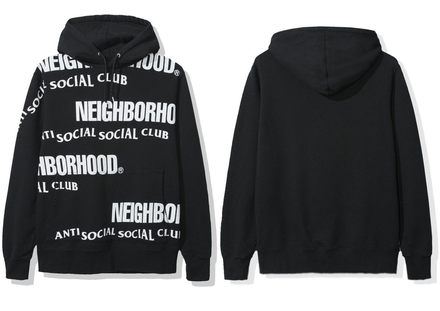 Anti Social Social Club × Neighborhood DS ASSC x NBHD White Logo  
