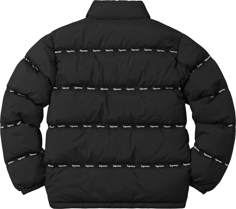 Supreme tape outlet puffy jacket