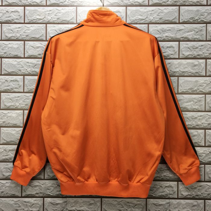 Adidas Vintage 90s Adidas Orange Sweater Tracktop Jacket Size L