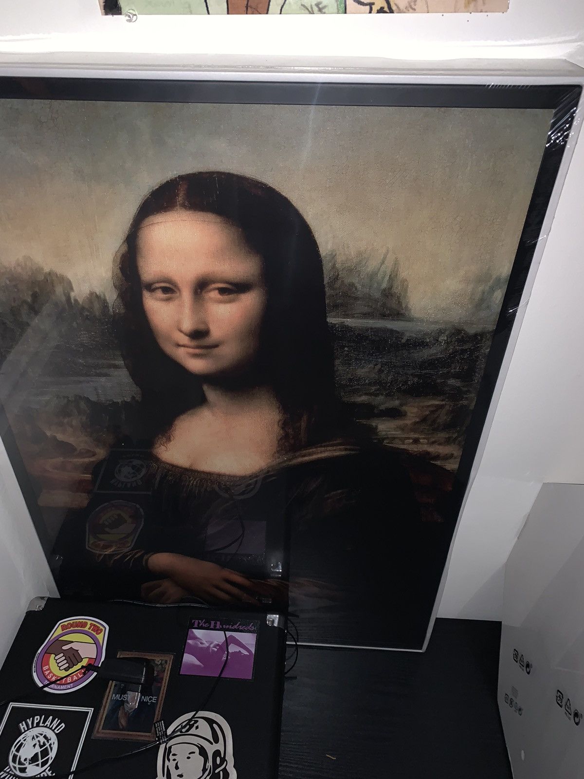 VIRGIL ABLOH MONA Lisa Painting Backlit Ikea Off White Markerad