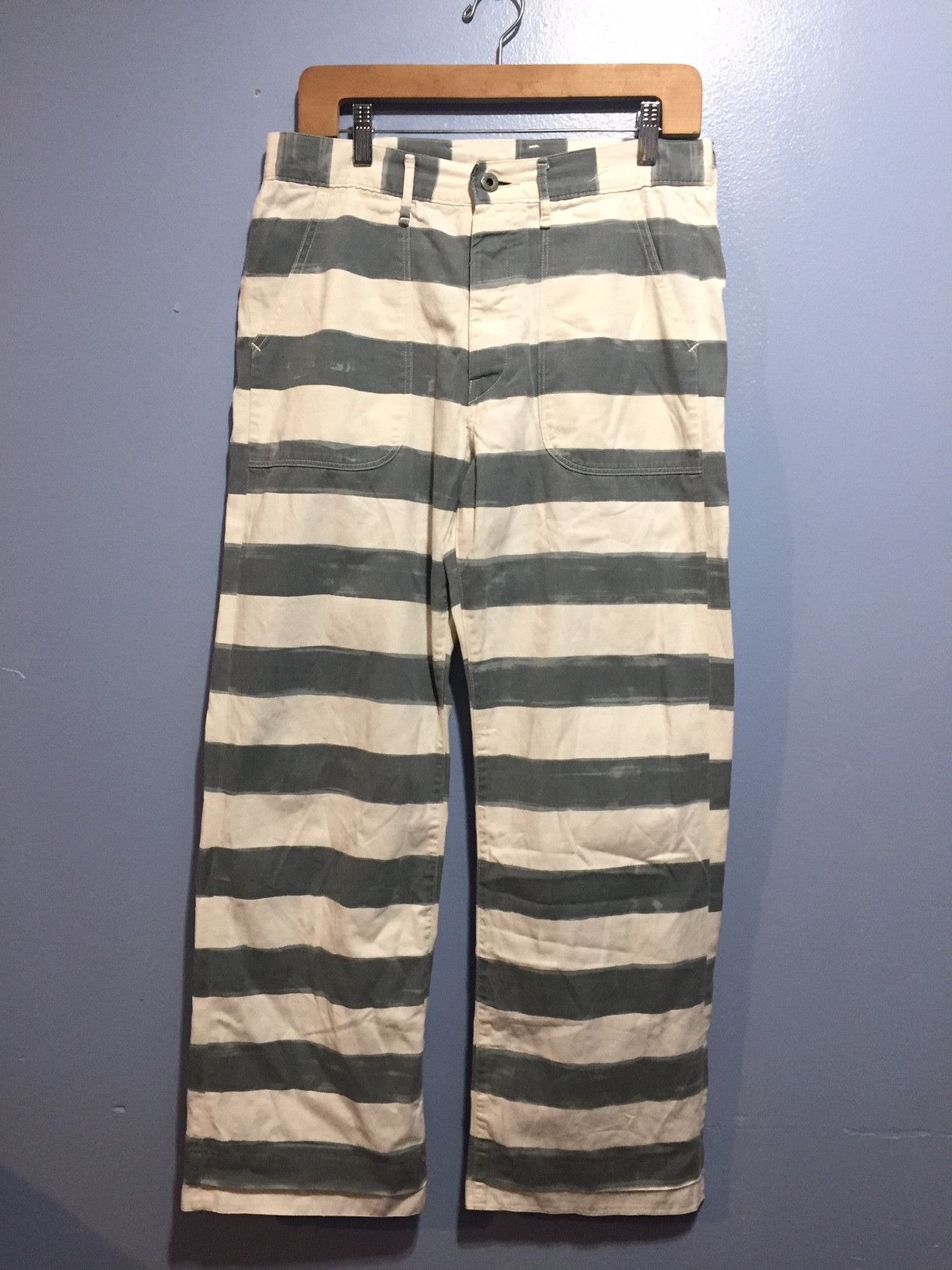 Kapital × Kapital Kountry Kapital prison stripe pants 31