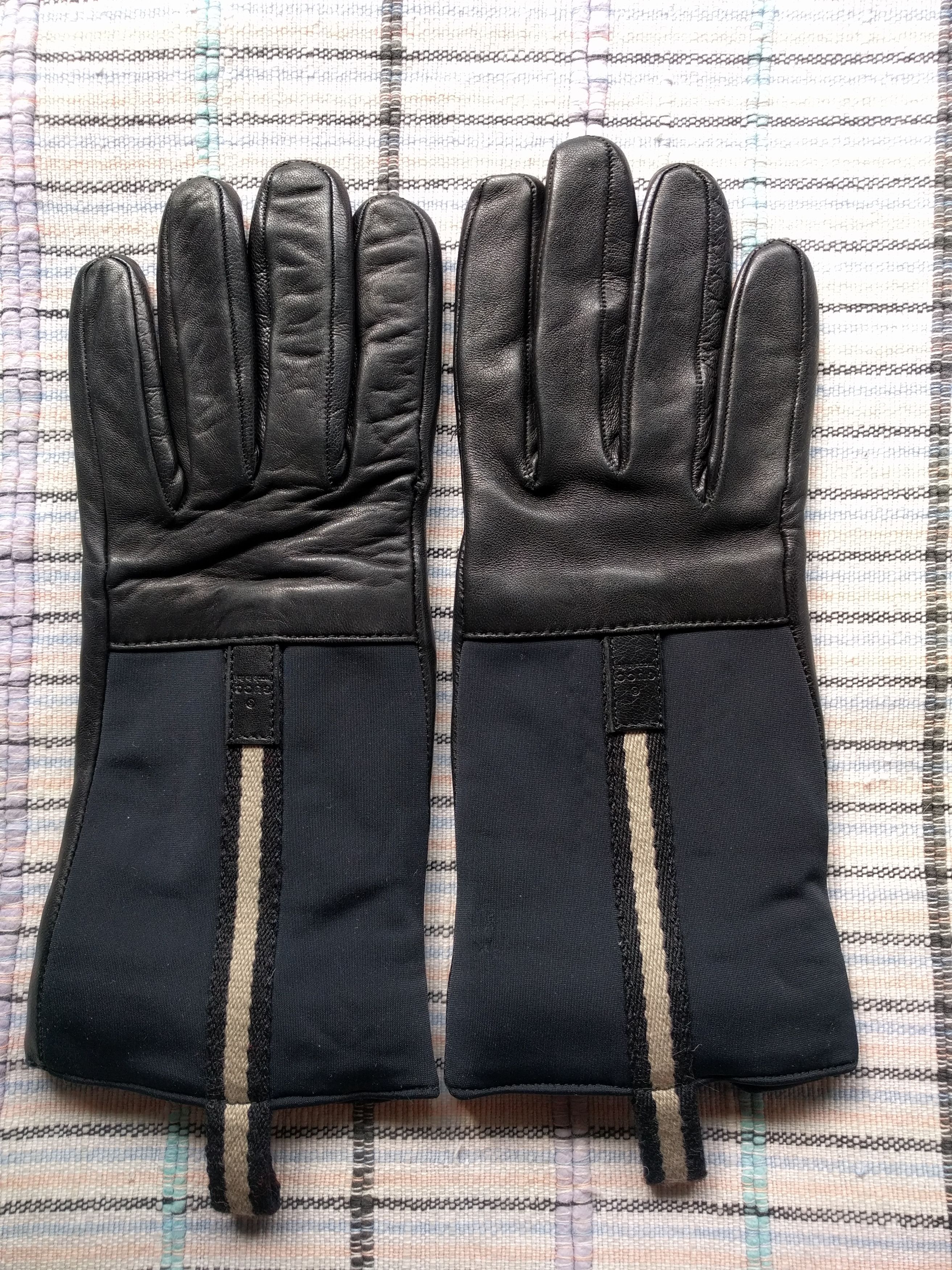 小物 Gucci x Adidas Leather Logo Glove Gucci x Adidas Leather Logo Glove