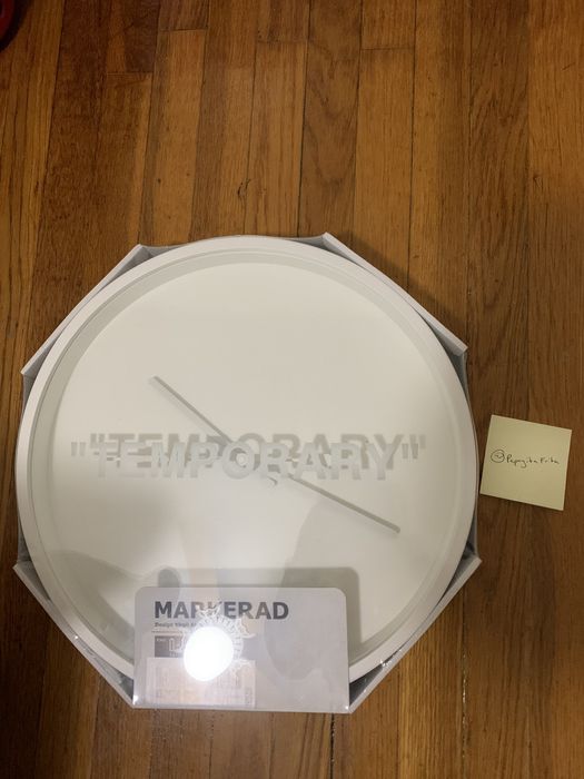 Ikea Virgil Abloh x IKEA Clock Markerad collection Grailed