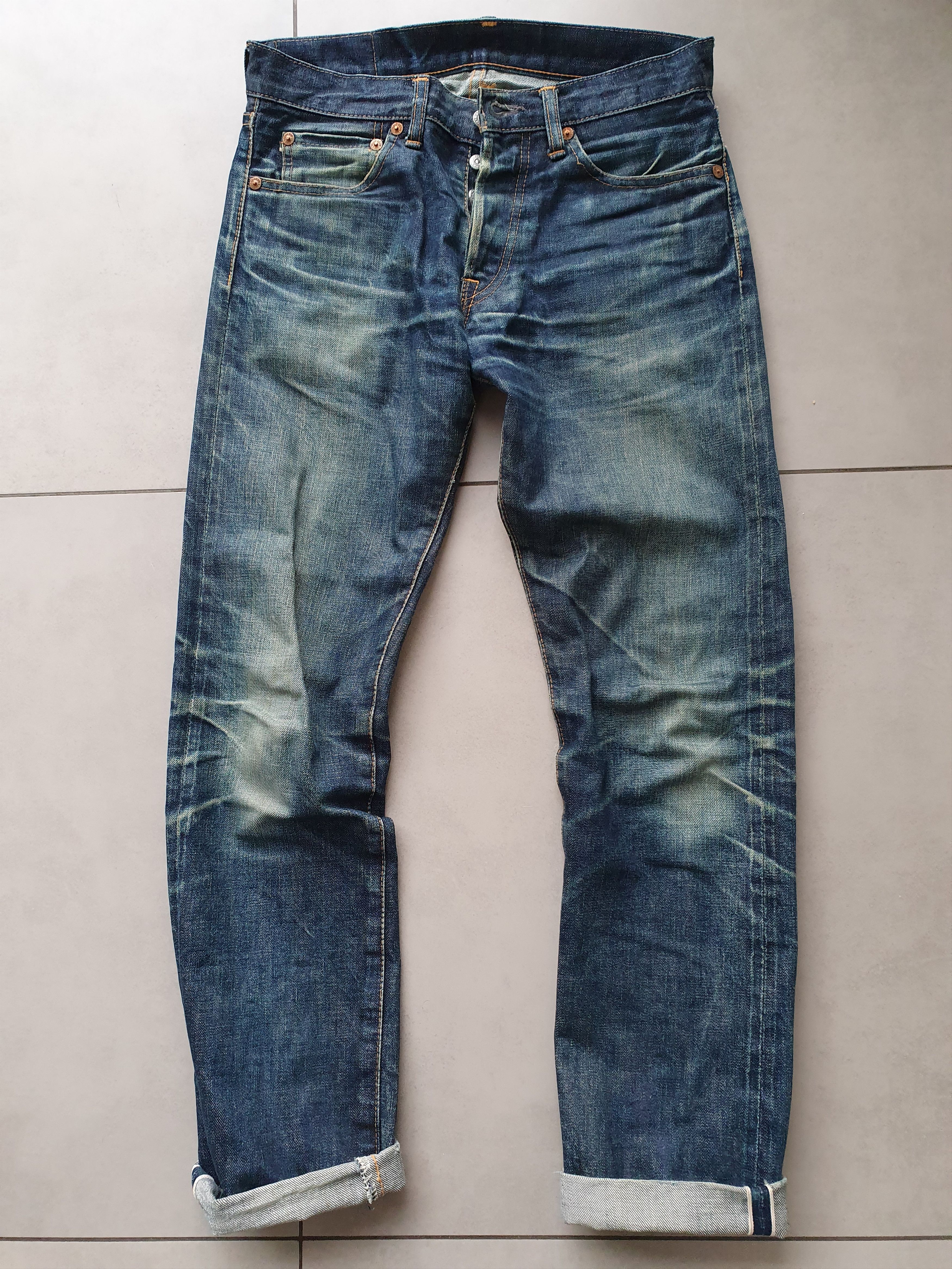 The Real McCoy's The real mccoys lot 004 denim faded jeans