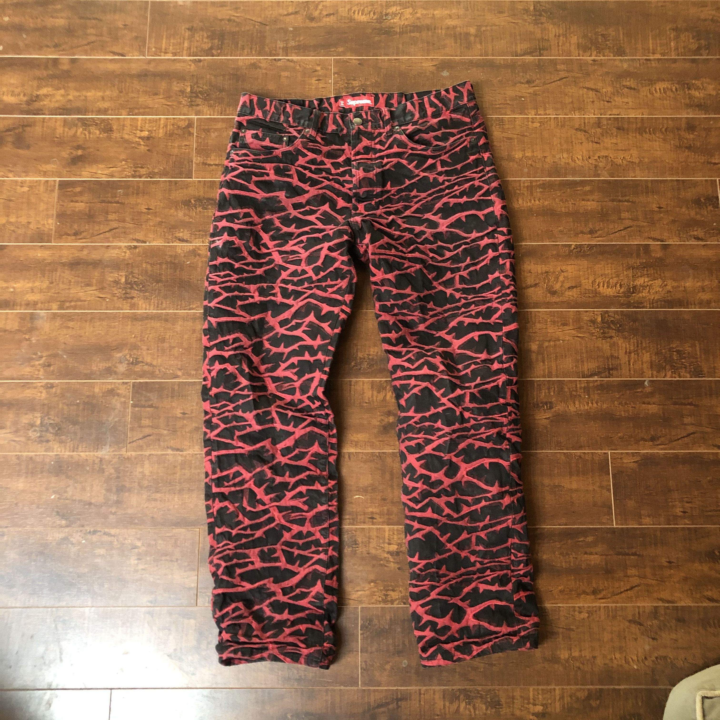 Supreme barbed wire pants sales