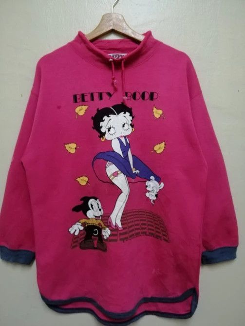 Cartoon Network VINTAGE 80S BETTY BOOP and Felix The Cats SWEATSHIRT B3 Size US L / EU 52-54 / 3 - 1 Thumbnail