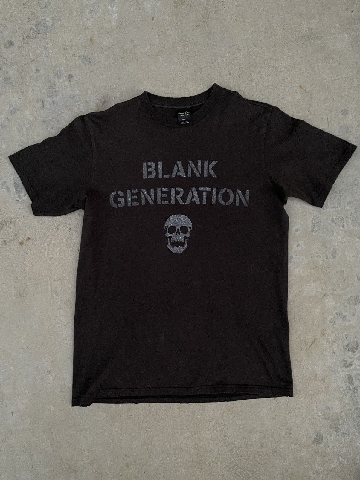 Number (N)ine Number Nine 2004 Blank Generation skull T-shirt
