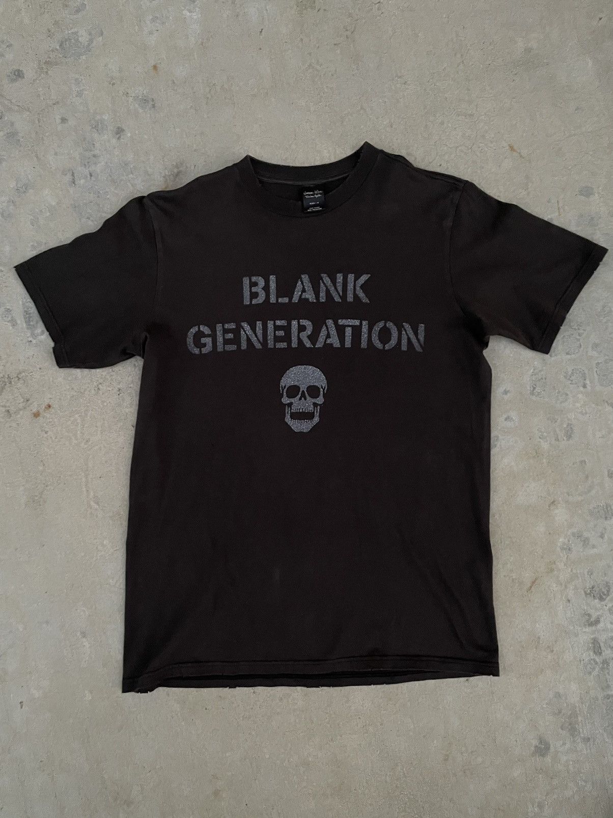 Number (N)ine Number Nine 2004 Blank Generation skull T-shirt 