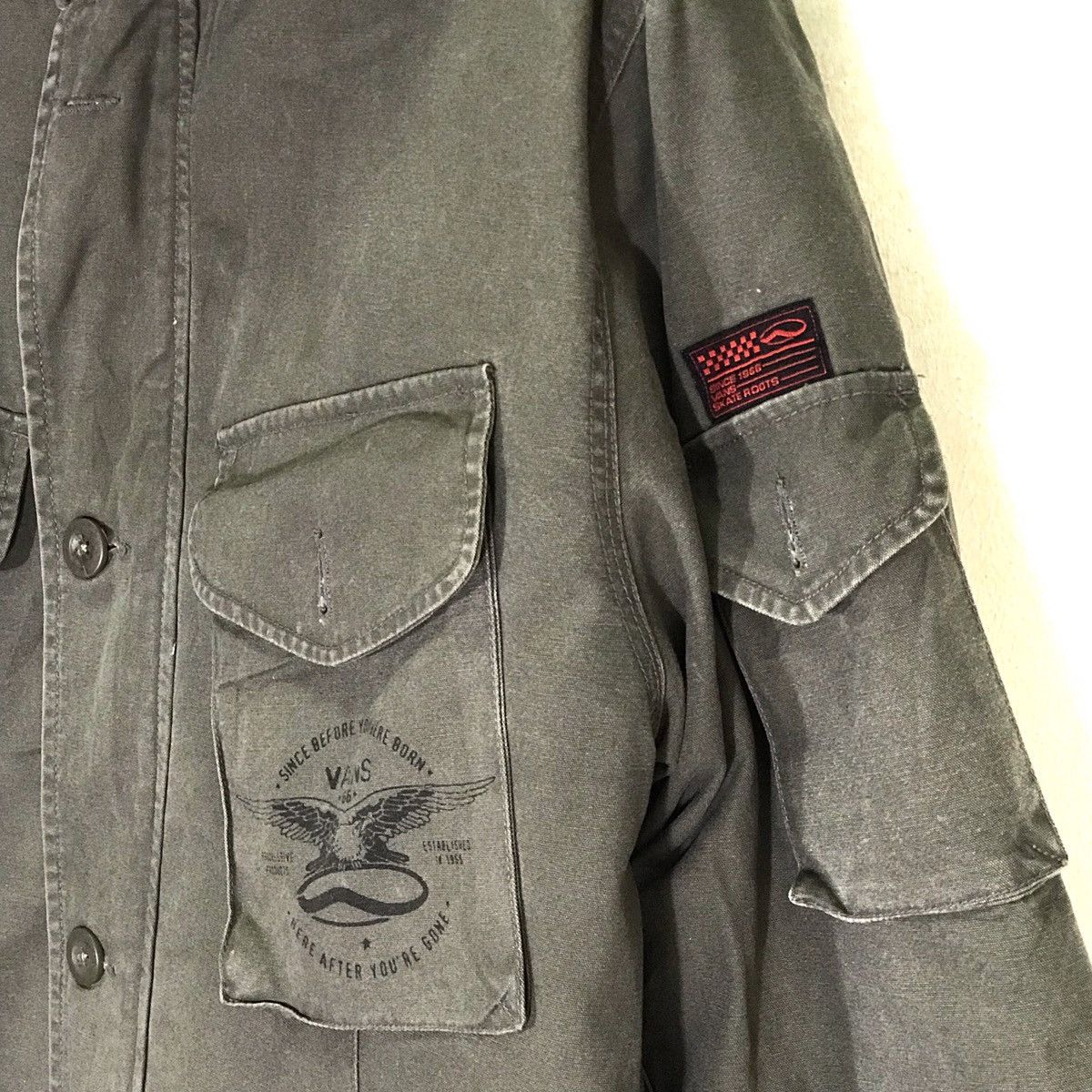 Vans Vans Green Army Style Puffer Parkas Jackets Size US M / EU 48-50 / 2 - 3 Thumbnail
