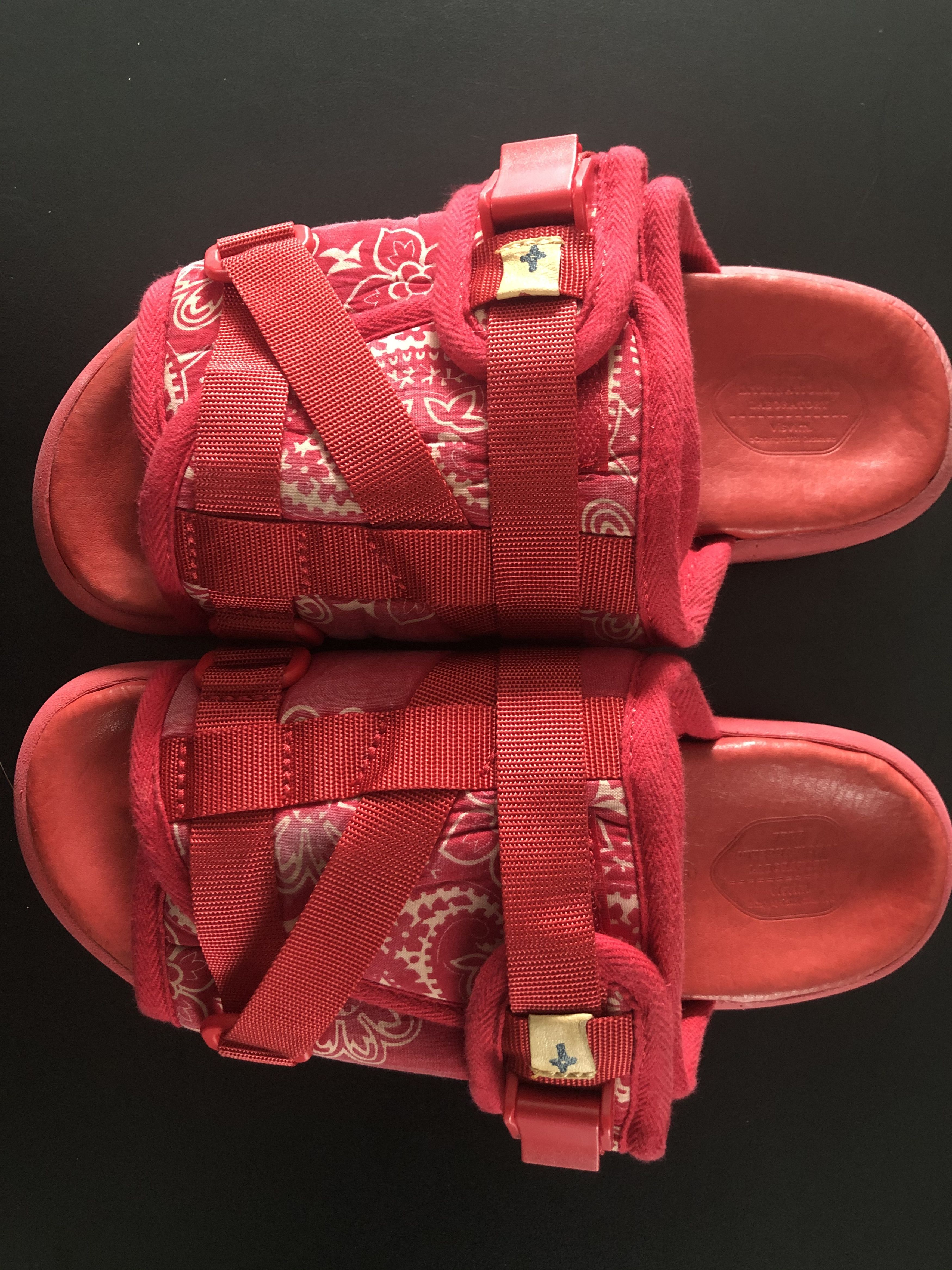 Visvim Visvim Red Paisley Bandana Christo Sandals Size S