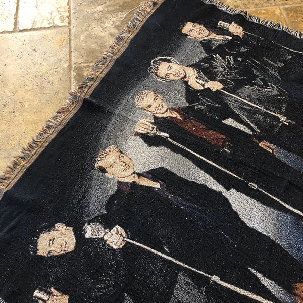 Vintage Vintage 1990s NSYNC Fringed Throw Blanket Justin Timberlake