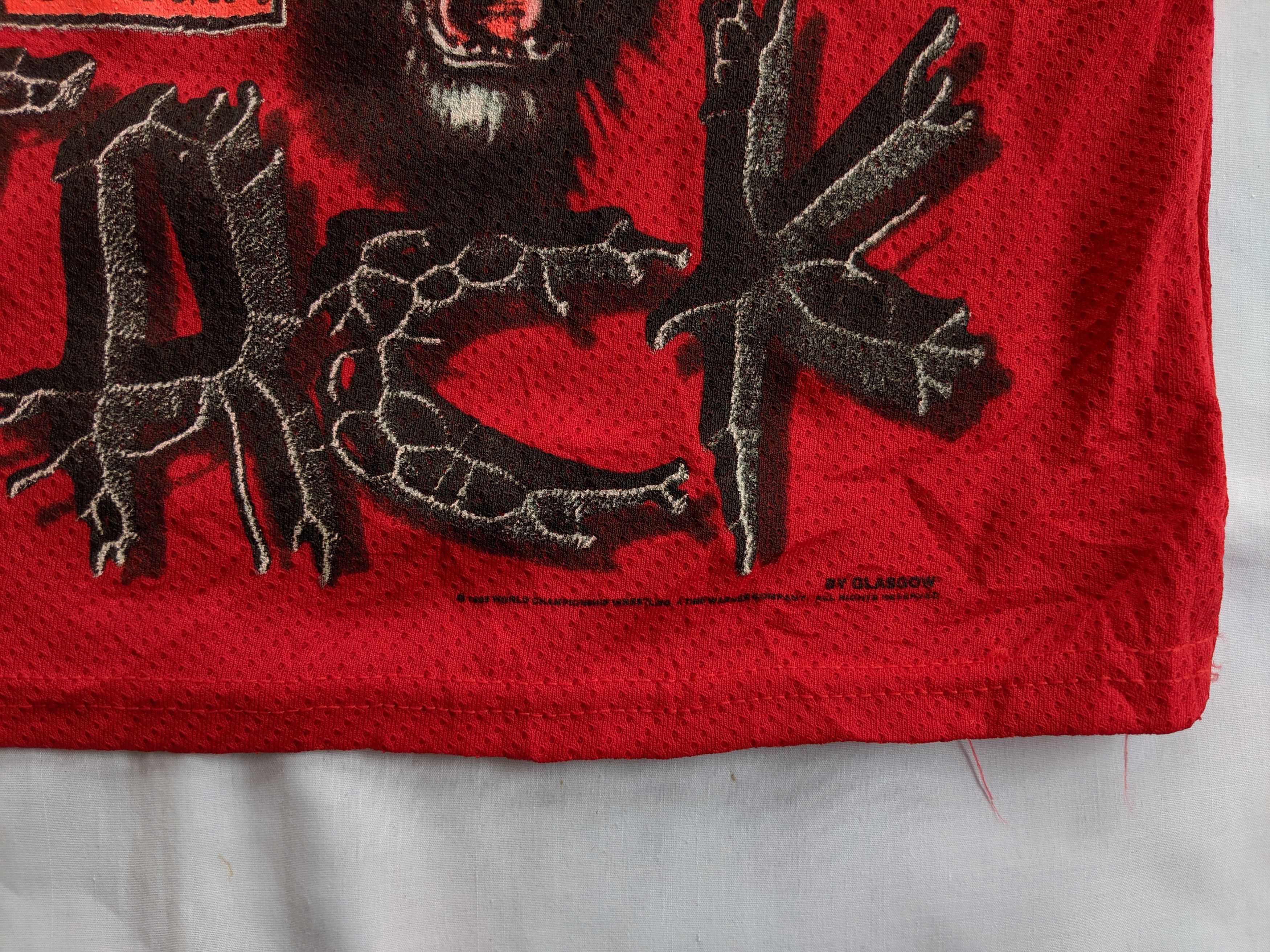 Vintage × WCW/nWo Vintage 90s NWO Red&Black Attack wolf print Size US L / EU 52-54 / 3 - 3 Thumbnail