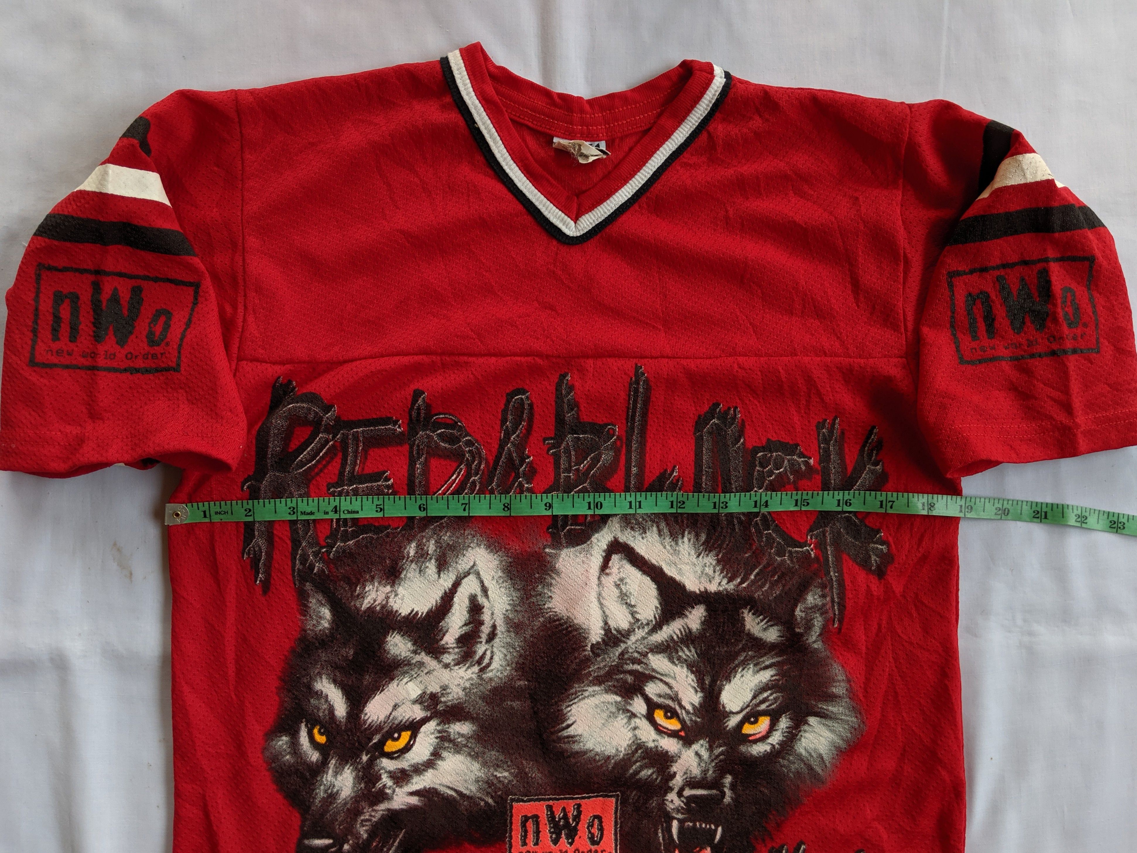 Vintage × WCW/nWo Vintage 90s NWO Red&Black Attack wolf print Size US L / EU 52-54 / 3 - 5 Thumbnail