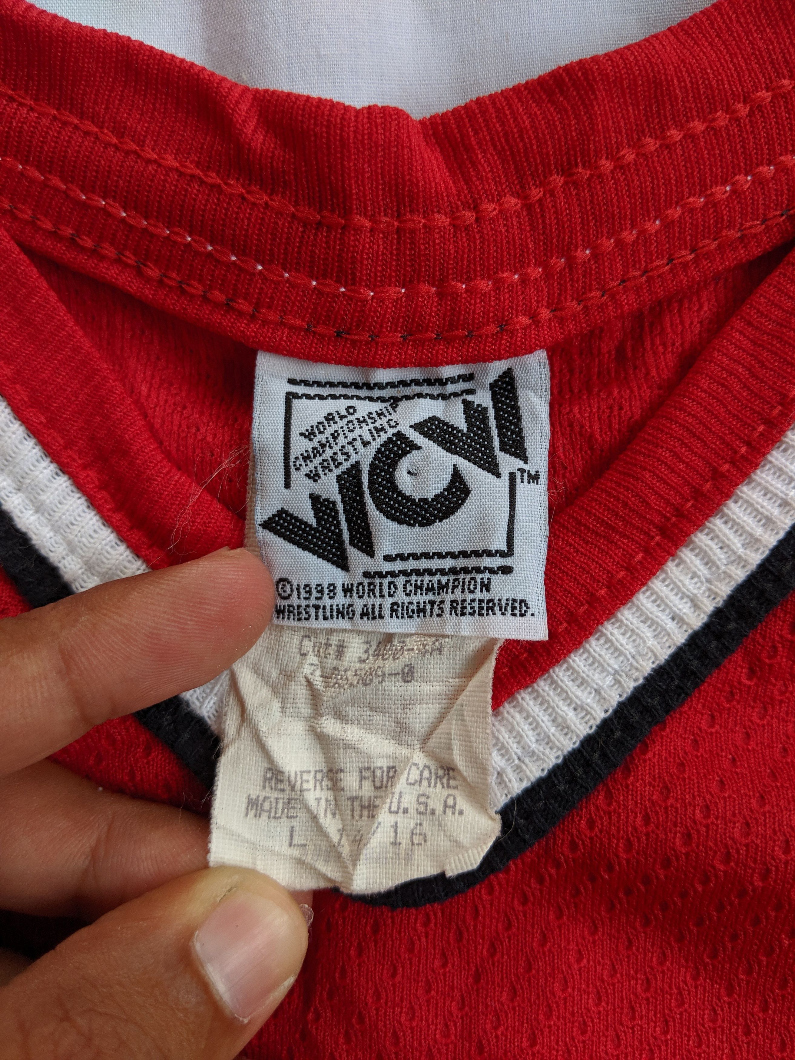 Vintage × WCW/nWo Vintage 90s NWO Red&Black Attack wolf print Size US L / EU 52-54 / 3 - 4 Thumbnail
