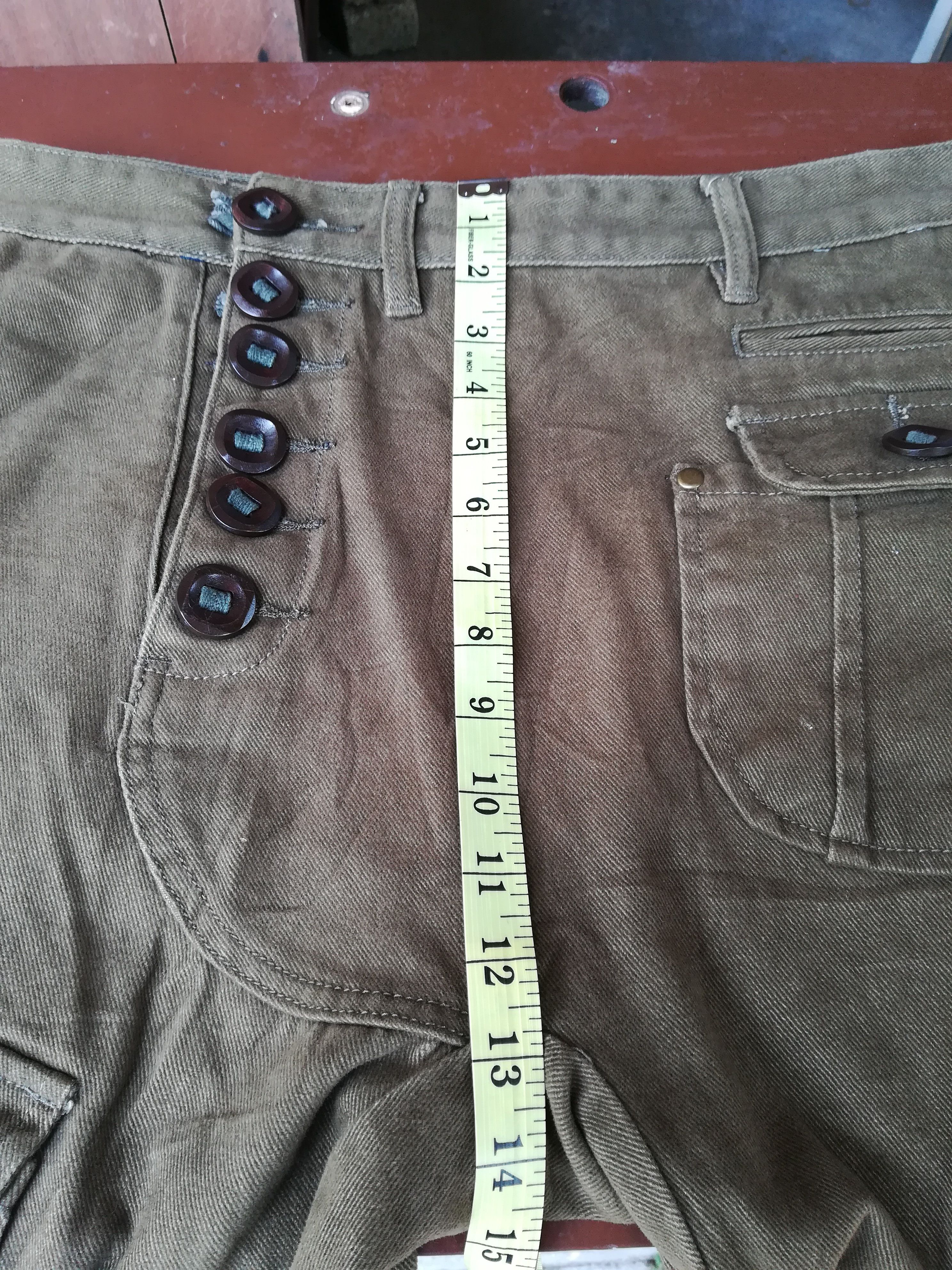Designer Rare Design Big Button Cargo Pants Size US 34 / EU 50 - 11 Thumbnail