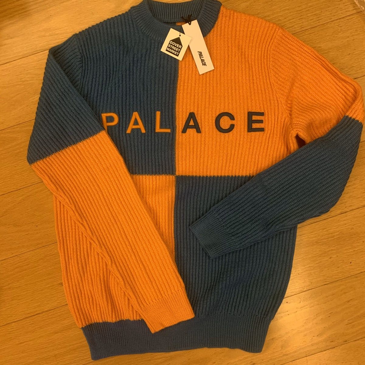 Palace Batton-Berg Knit Orange/Blue