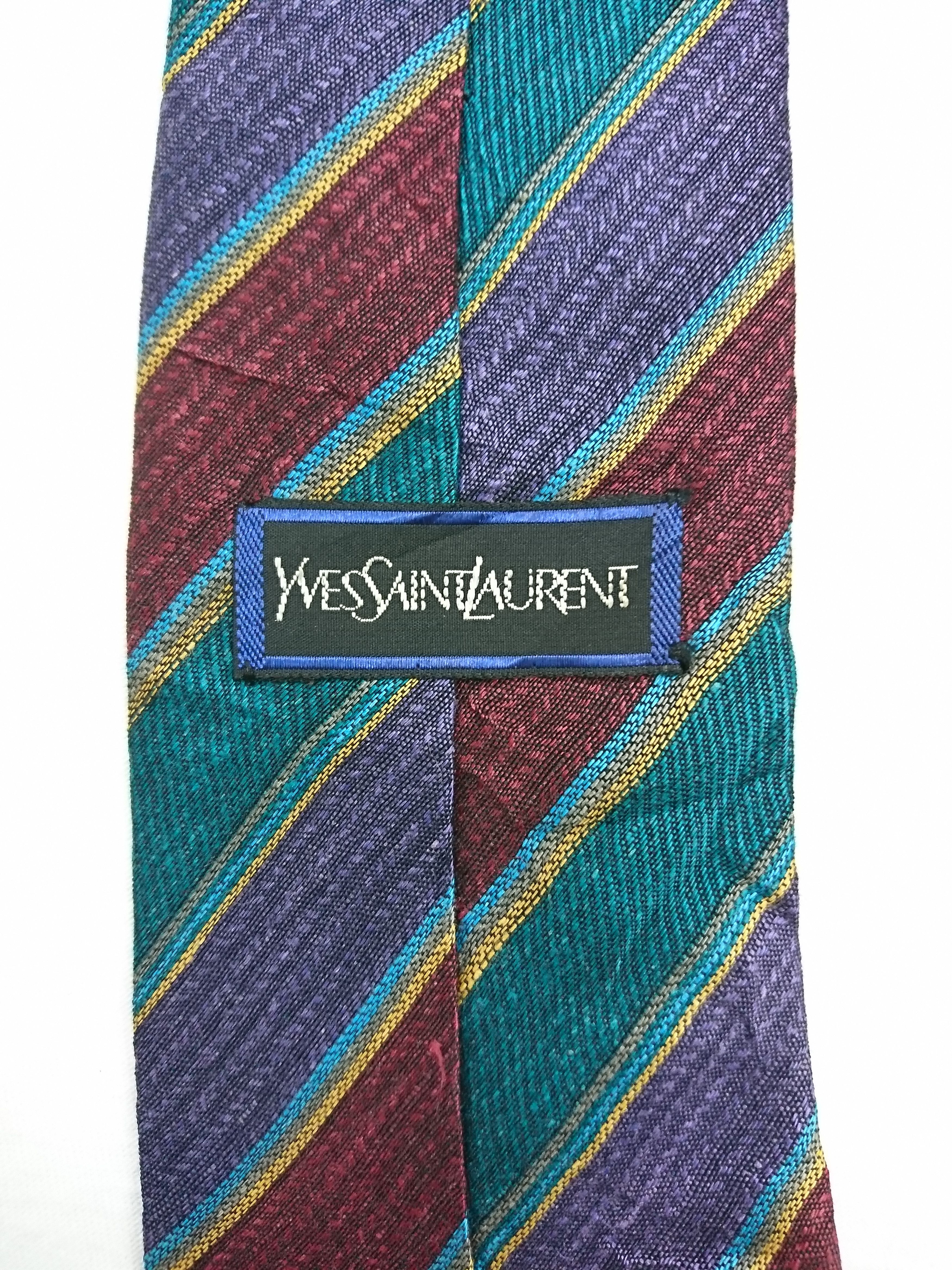 Yves Saint Laurent Hand Made in Spain Necktie Accessories