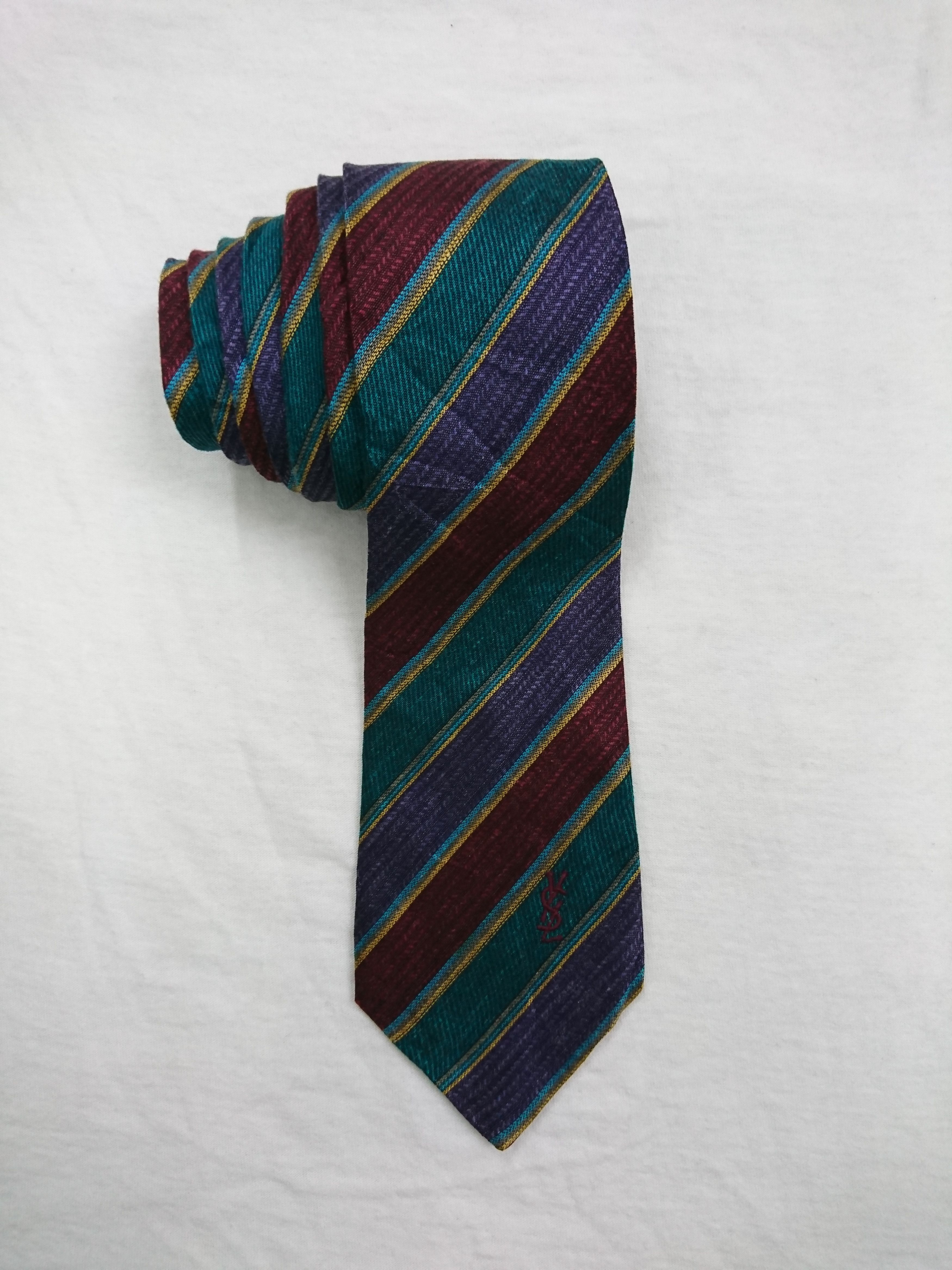 Yves Saint Laurent Hand Made in Spain Necktie Accessories