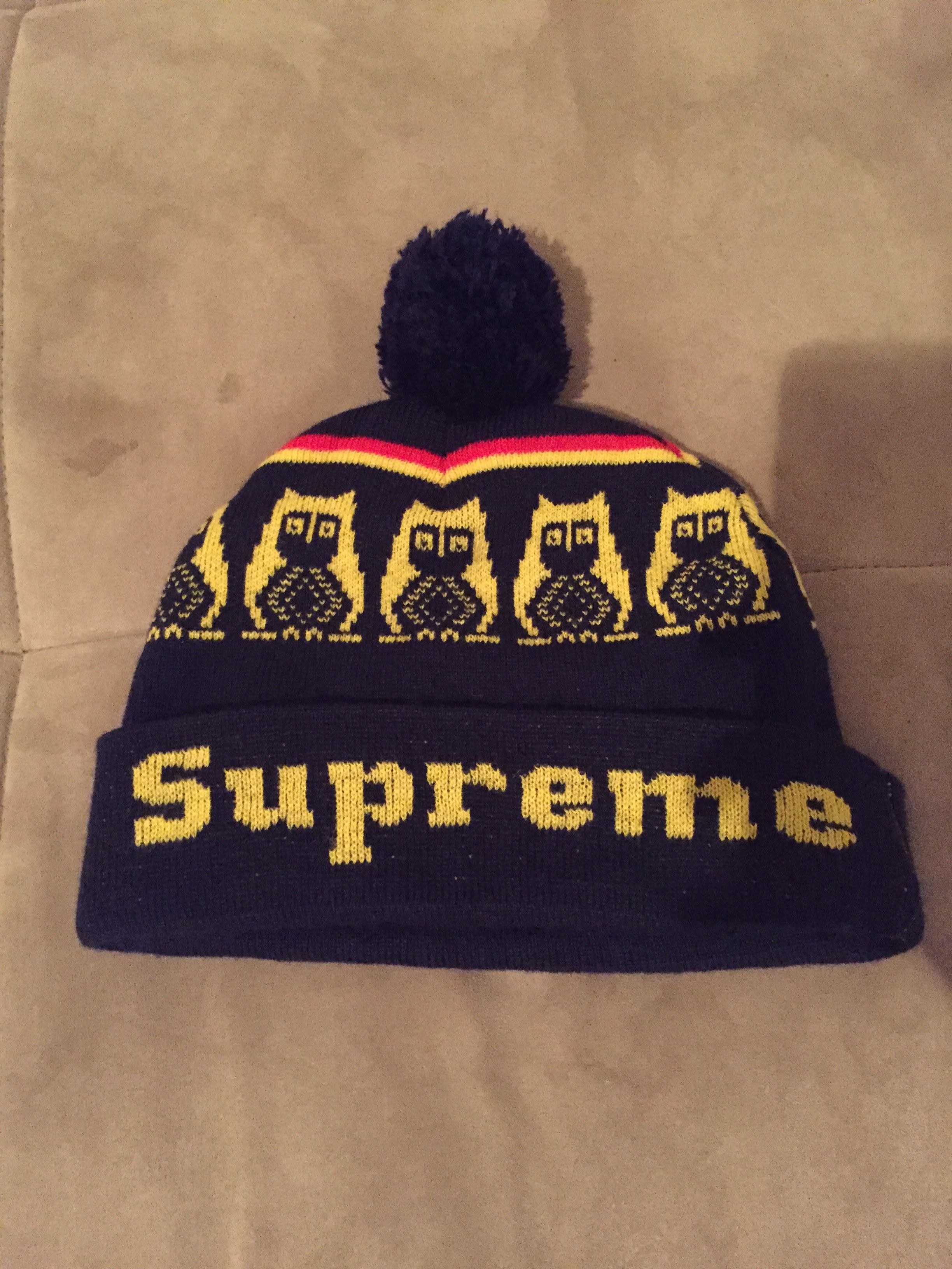 Supreme shop owl beanie