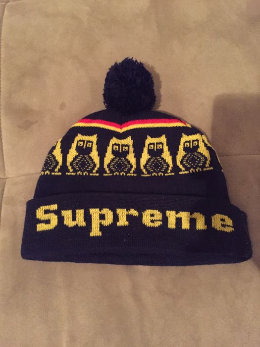 Supreme store owl beanie