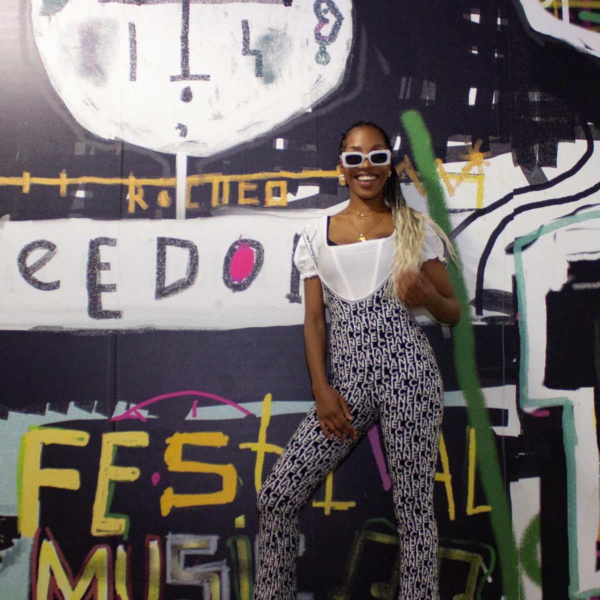 Chanel CHANEL BLACK AND WHITE JUMPSUIT. Grailed