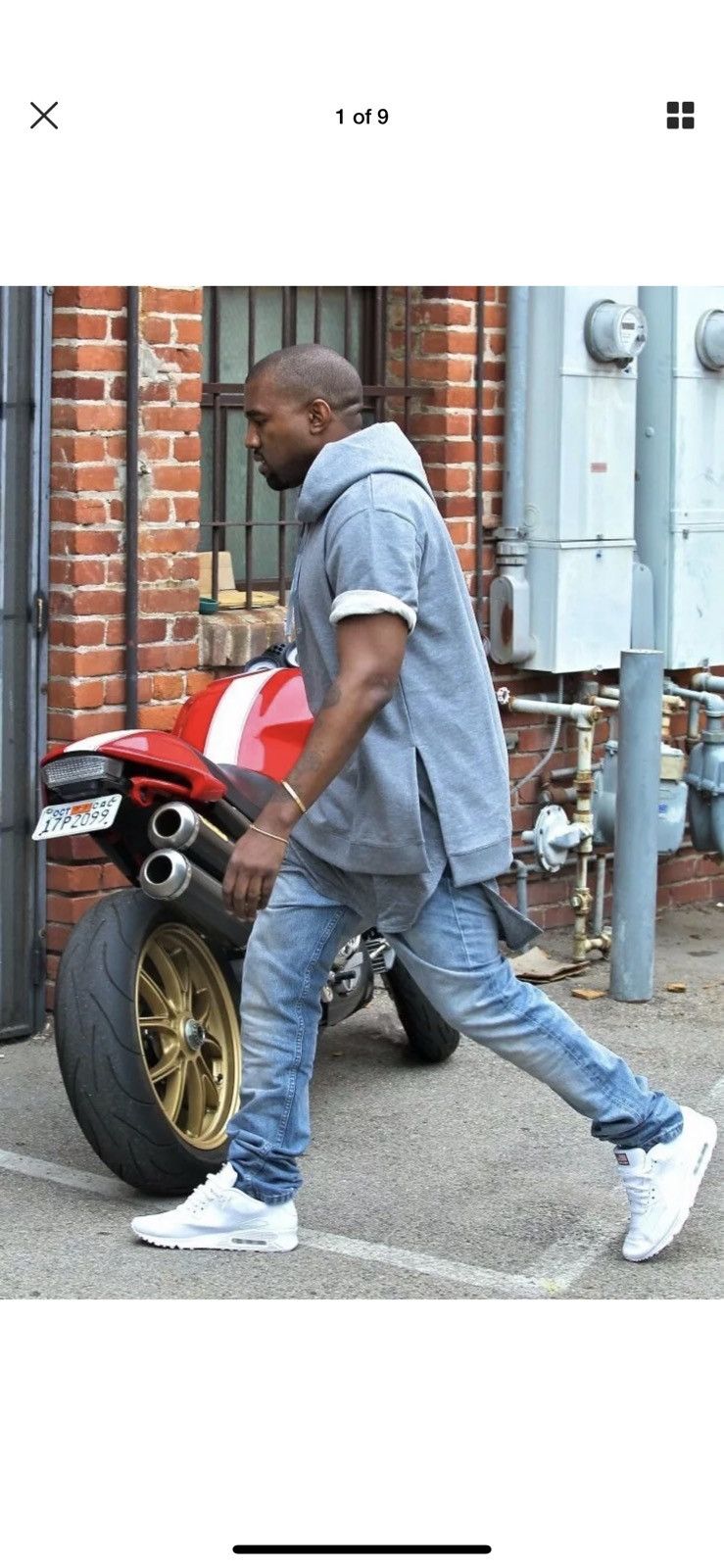 A.P.C. × Kanye West Kanye West x A.P.C Season 1 Short Sleeve Hoodie VERY  RARE! | Grailed, image size:739x1600