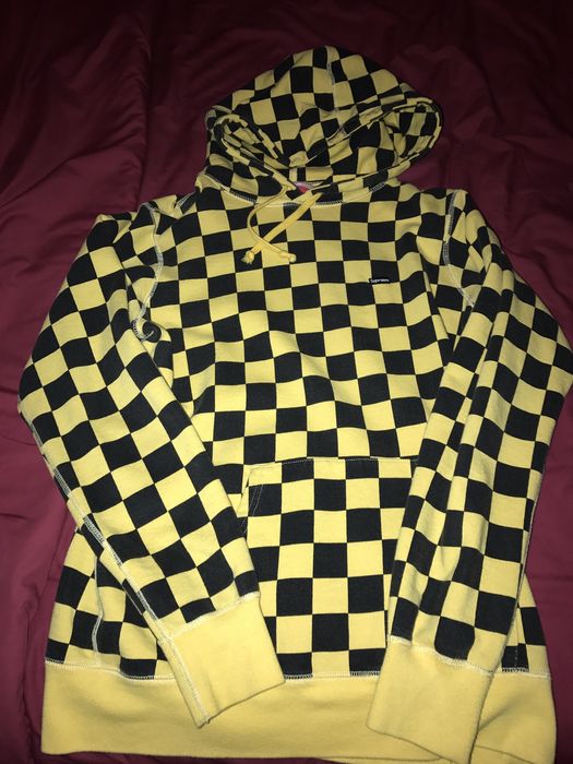 Supreme best sale checkered hoodie