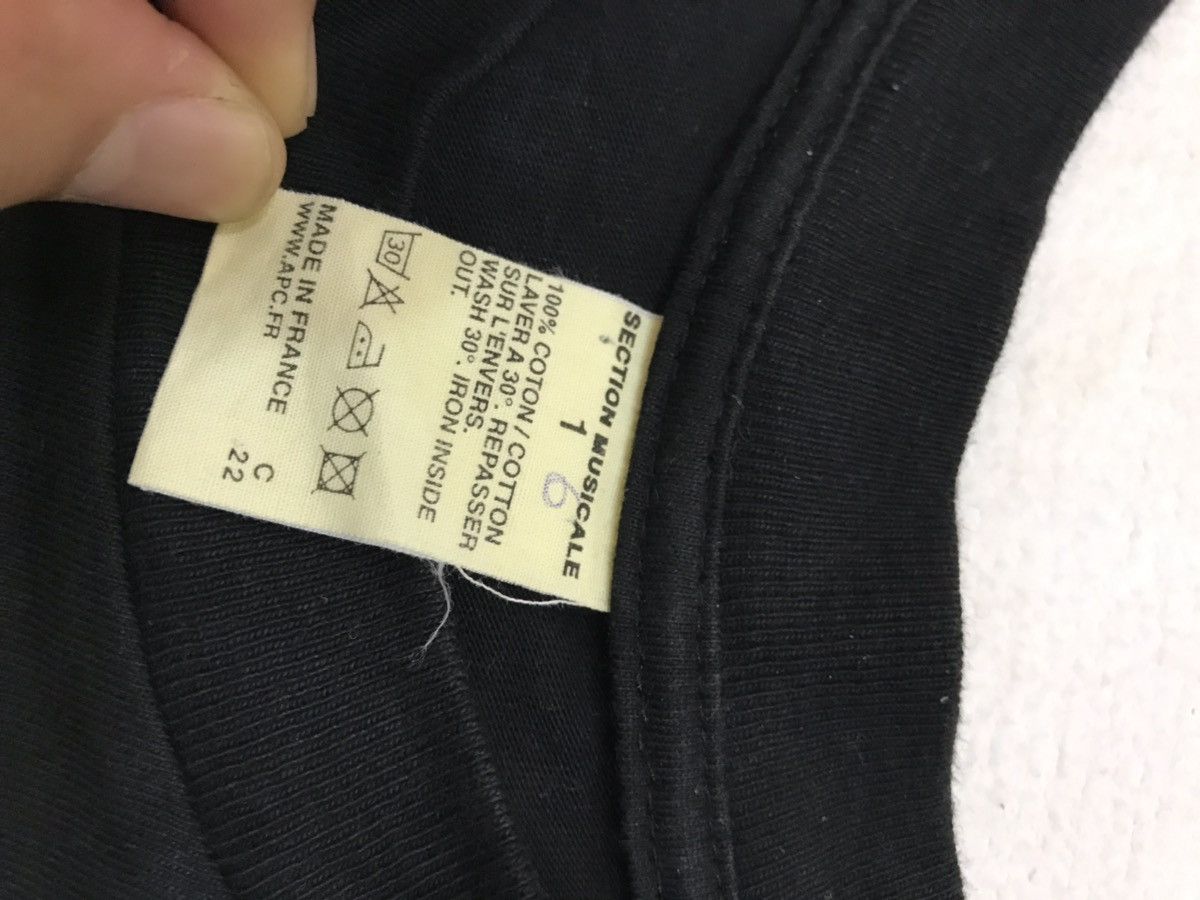 A.P.C. A.P.C APC SECTION MUSICALE BIG LOGO SHIRT RARE Size US S / EU 44-46 / 1 - 4 Thumbnail