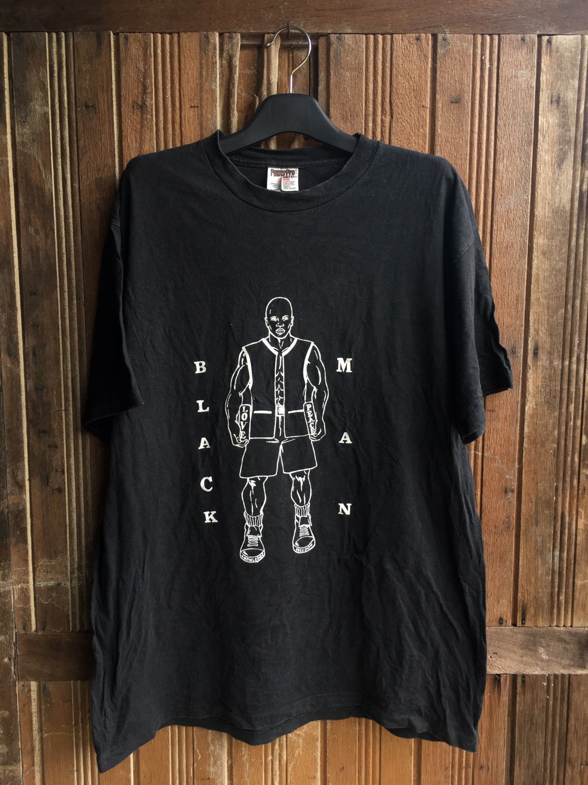 Addict Clothes Japan × Vintage Rare vintage T-shirt 90s BLACK MAN a poem by nicole Jackson Size US XL / EU 56 / 4 - 2 Thumbnail