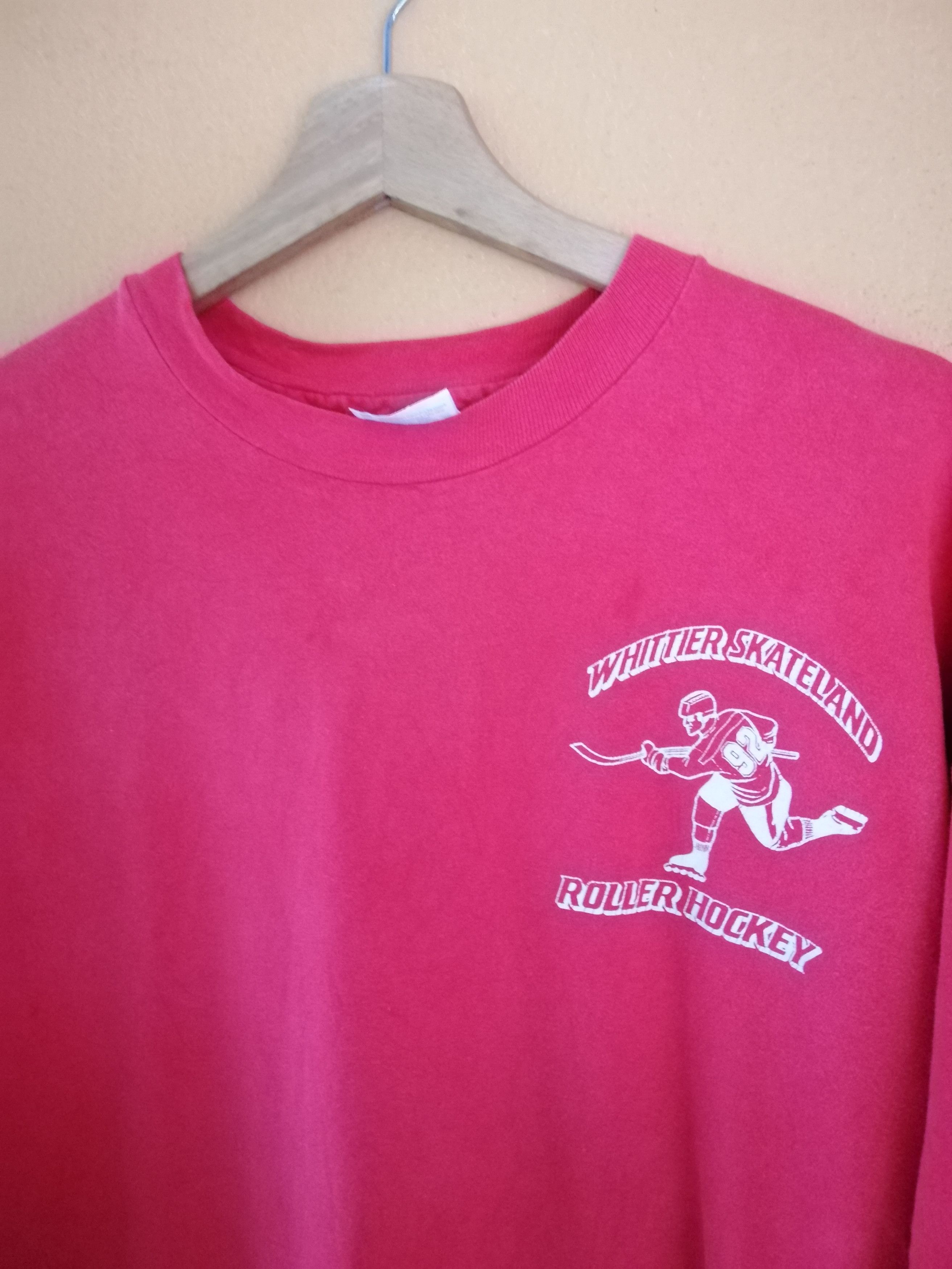 Hockey Skateboards × Vintage Vintage 80s Whittier Skateland Roller Hockey Tshirt Size US L / EU 52-54 / 3 - 2 Thumbnail