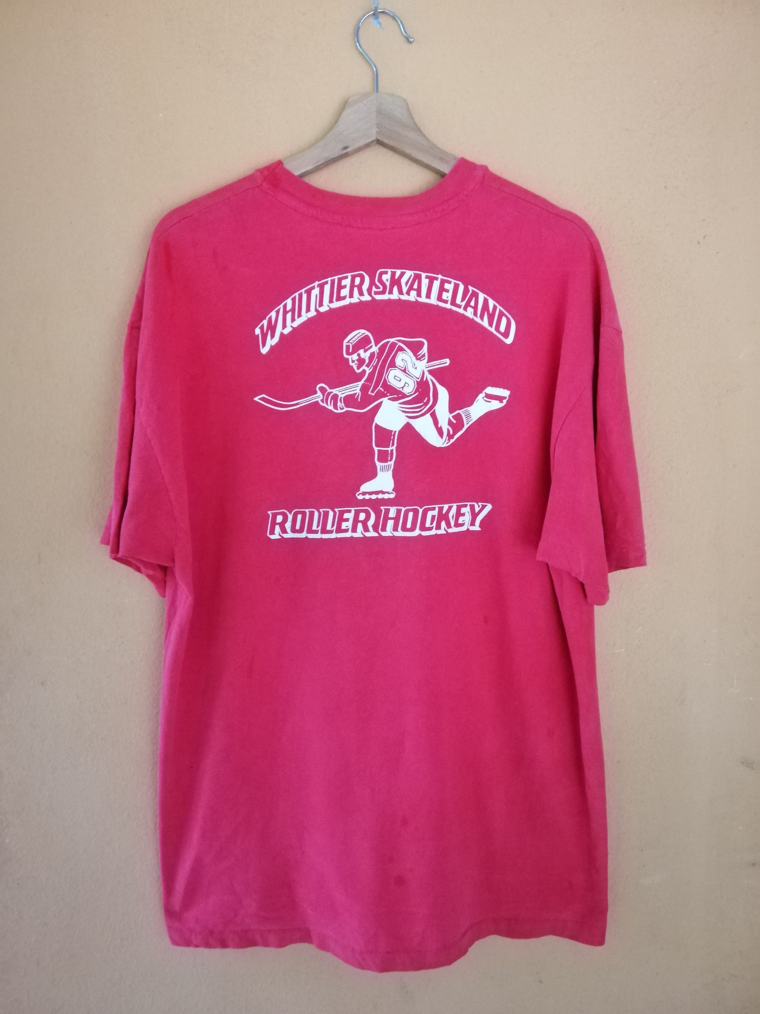 Hockey Skateboards × Vintage Vintage 80s Whittier Skateland Roller Hockey Tshirt Size US L / EU 52-54 / 3 - 1 Thumbnail