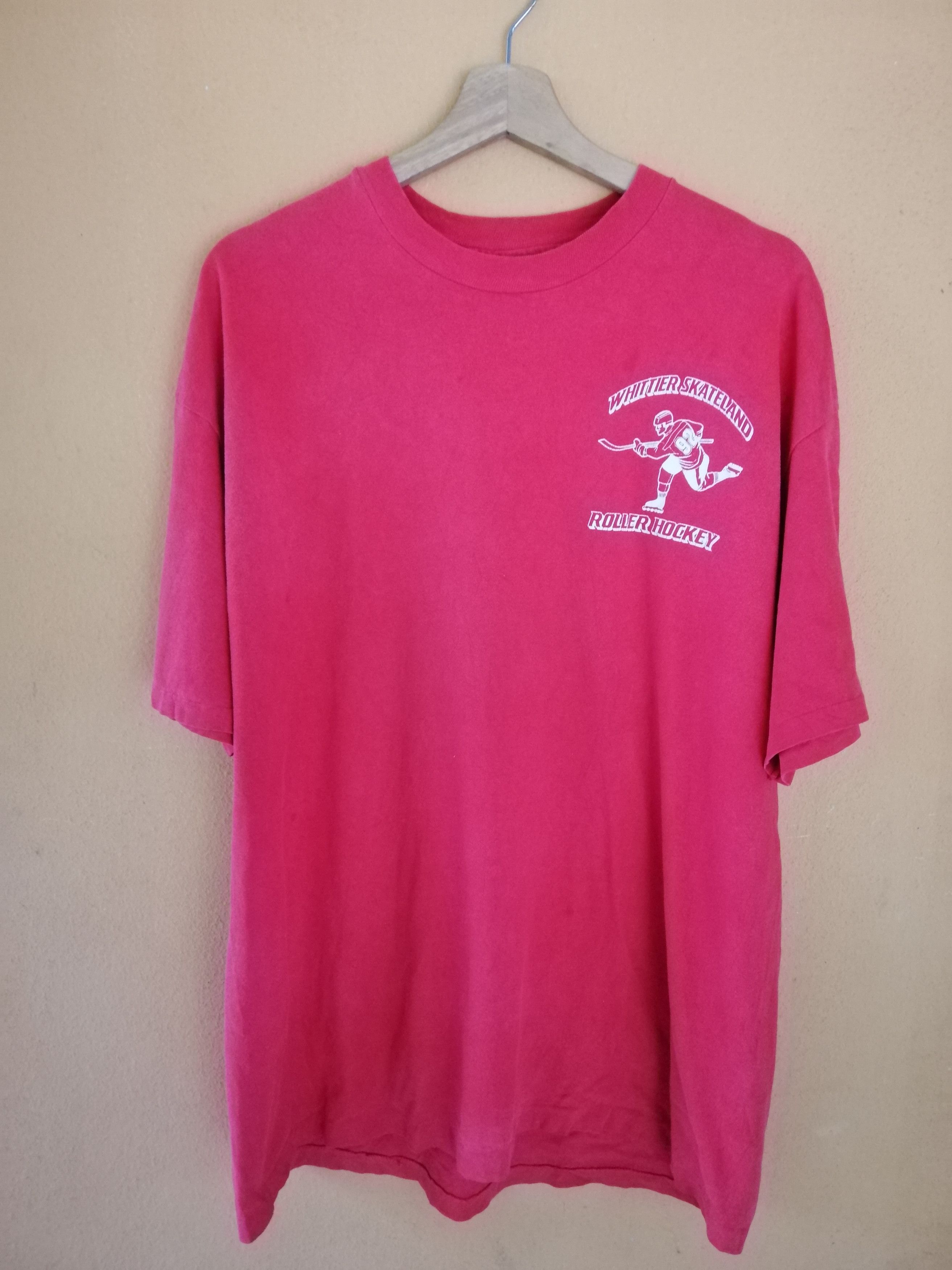 Hockey Skateboards × Vintage Vintage 80s Whittier Skateland Roller Hockey Tshirt Size US L / EU 52-54 / 3 - 4 Thumbnail