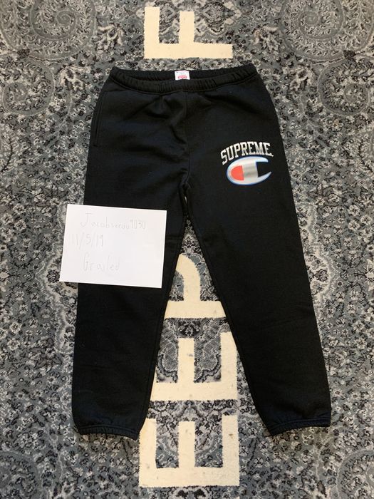 Supreme Supreme x Champion Chrome Logo Sweatpants FS19 | Grailed