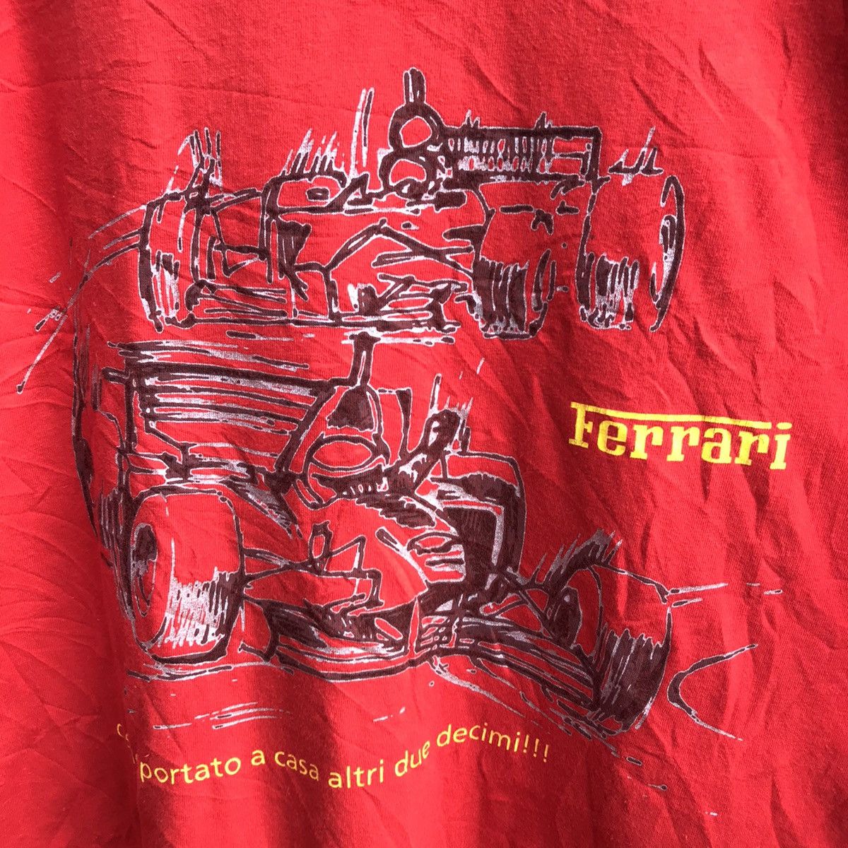 Ferrari Vintage 90s FERRARI sport car tee F1 racing Size US M / EU 48-50 / 2 - 3 Thumbnail