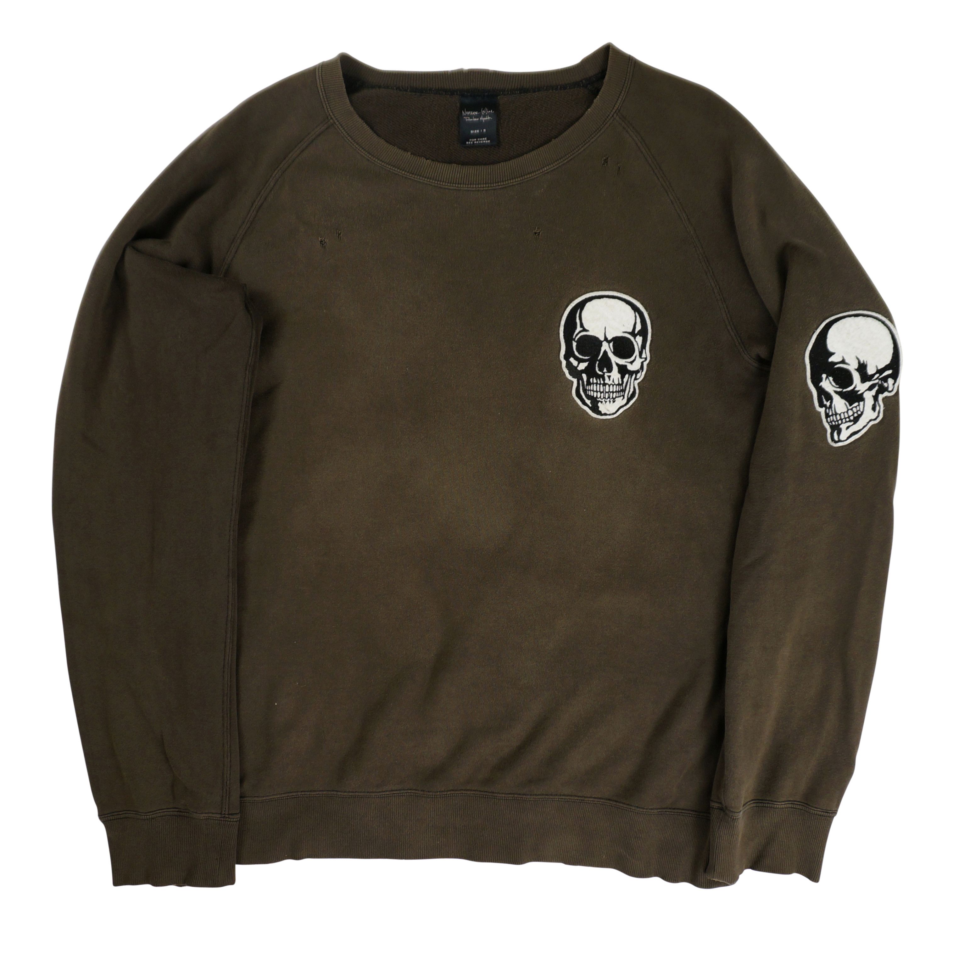 Number (N)ine number nine 04 “dream baby dream” double skull zip