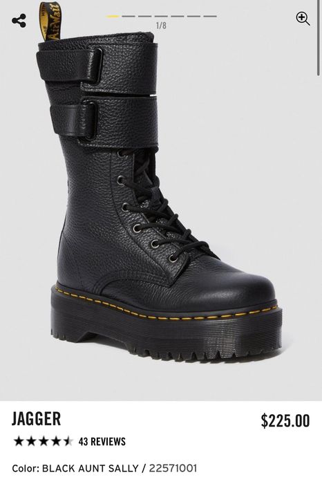 Dr martens jagger shop black aunt sally