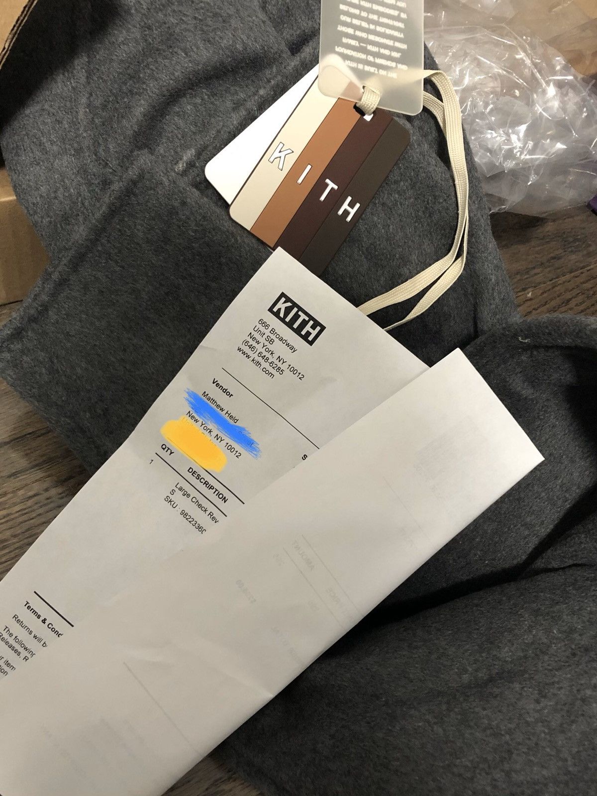 Kith Kith Large Check Reversible Becker Wool Coat Grailed