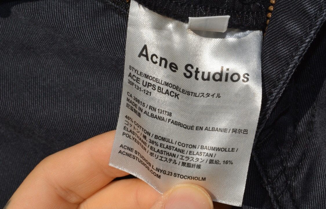 Acne Studios Ace Ups Black Size US 32 / EU 48 - 2 Thumbnail