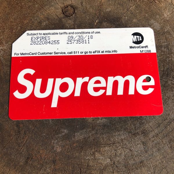 Supreme metrocard 2024