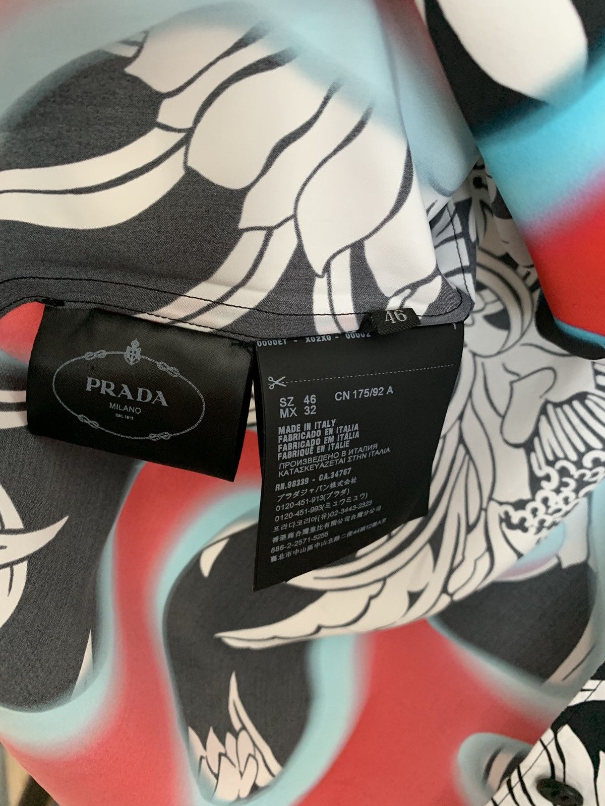 Prada Prada Flame Print Shirt Size US XL / EU 56 / 4 - 3 Thumbnail
