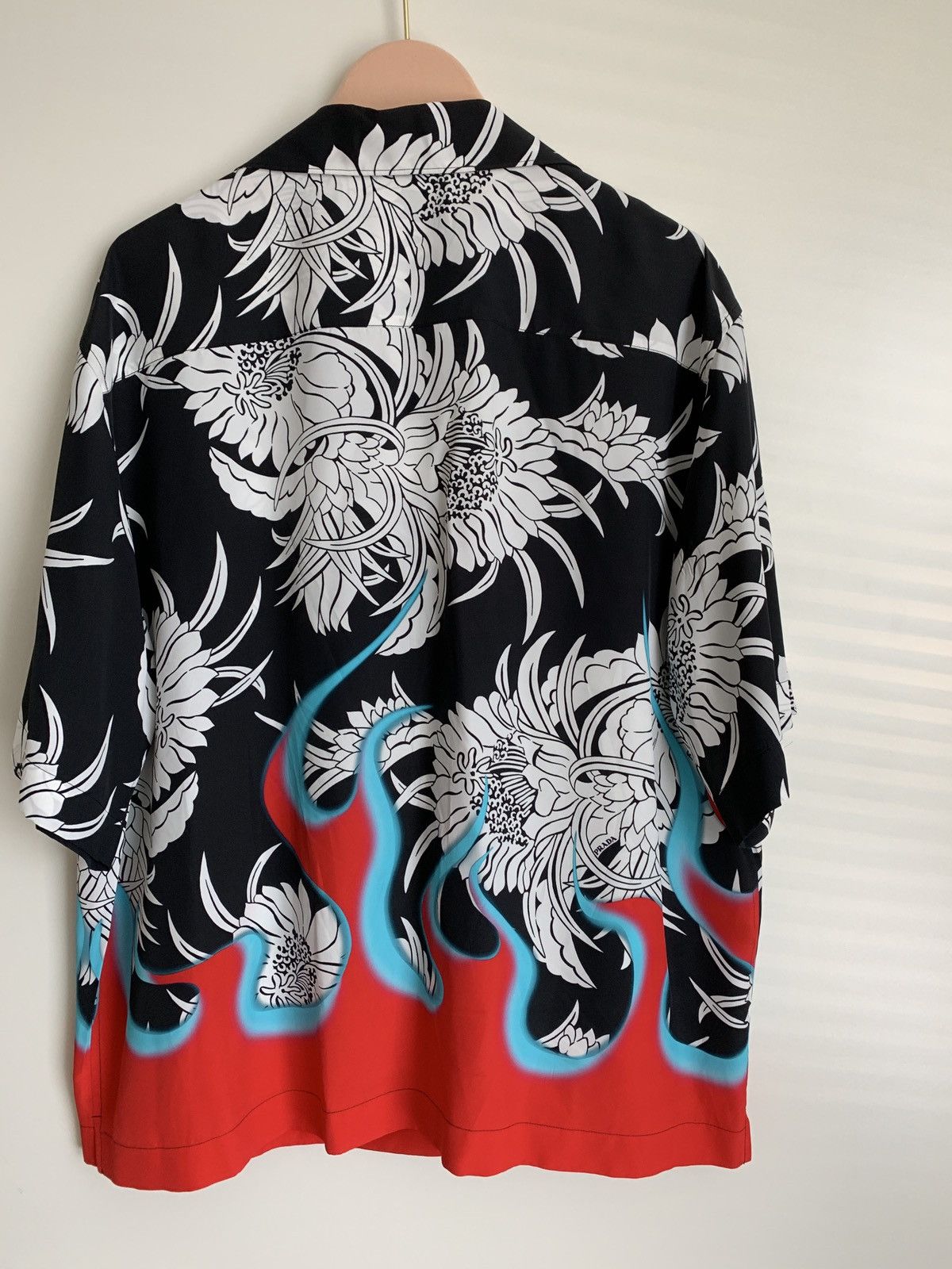Prada Prada Flame Print Shirt Size US XL / EU 56 / 4 - 2 Thumbnail
