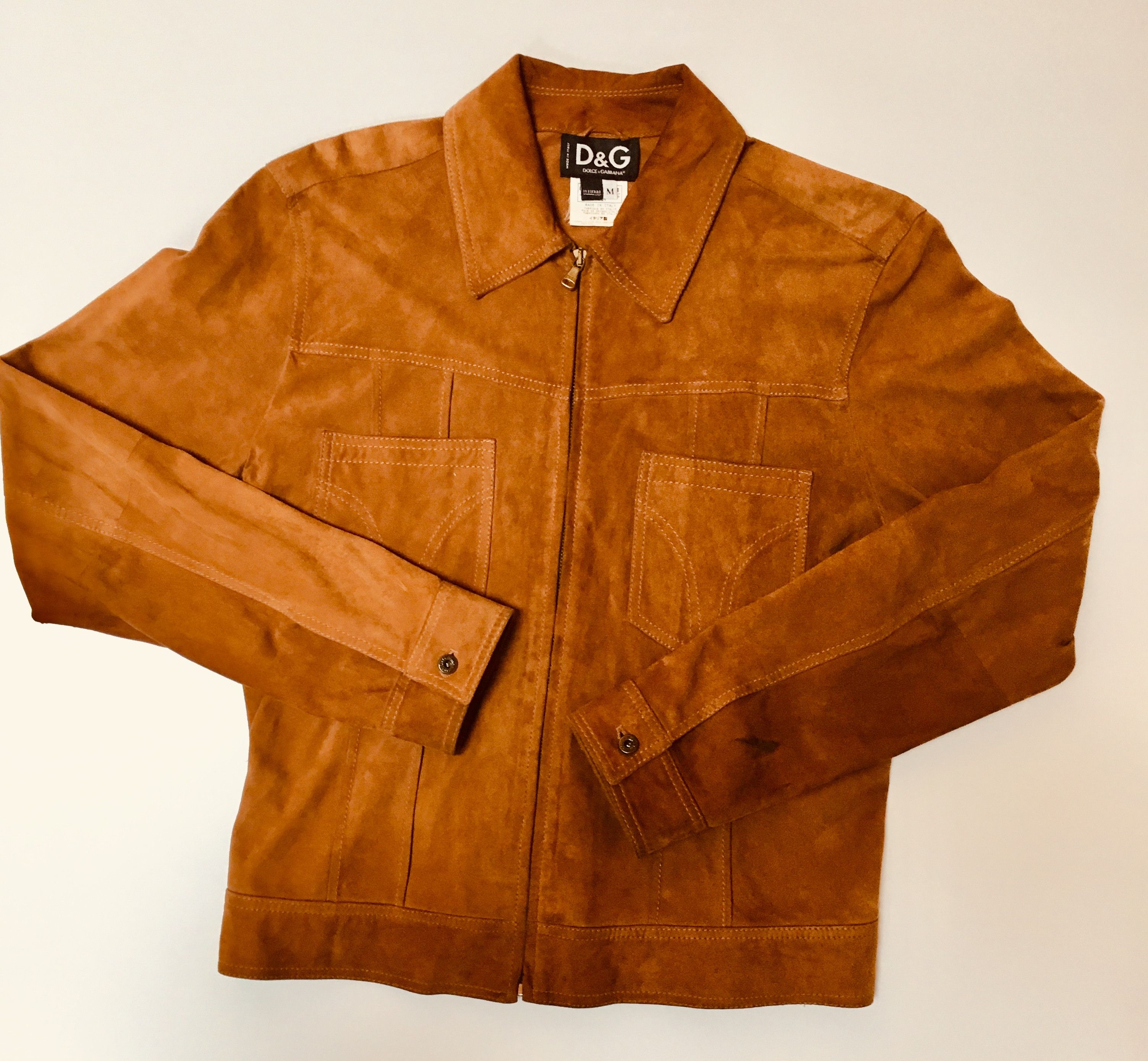 Dolce & Gabbana DOLCE & GABBANA SUEDE JACKET Size US M / EU 48-50 / 2 - 1 Thumbnail