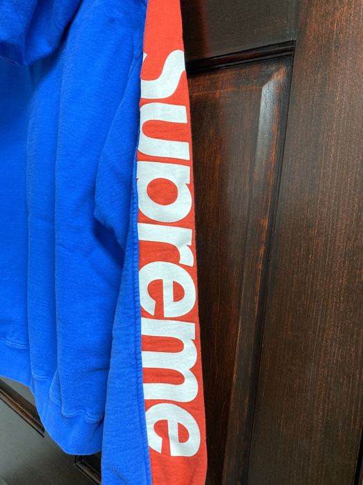 Supreme Sideline Hooded Sweatshirt in Royal size M SS18 | Grailed