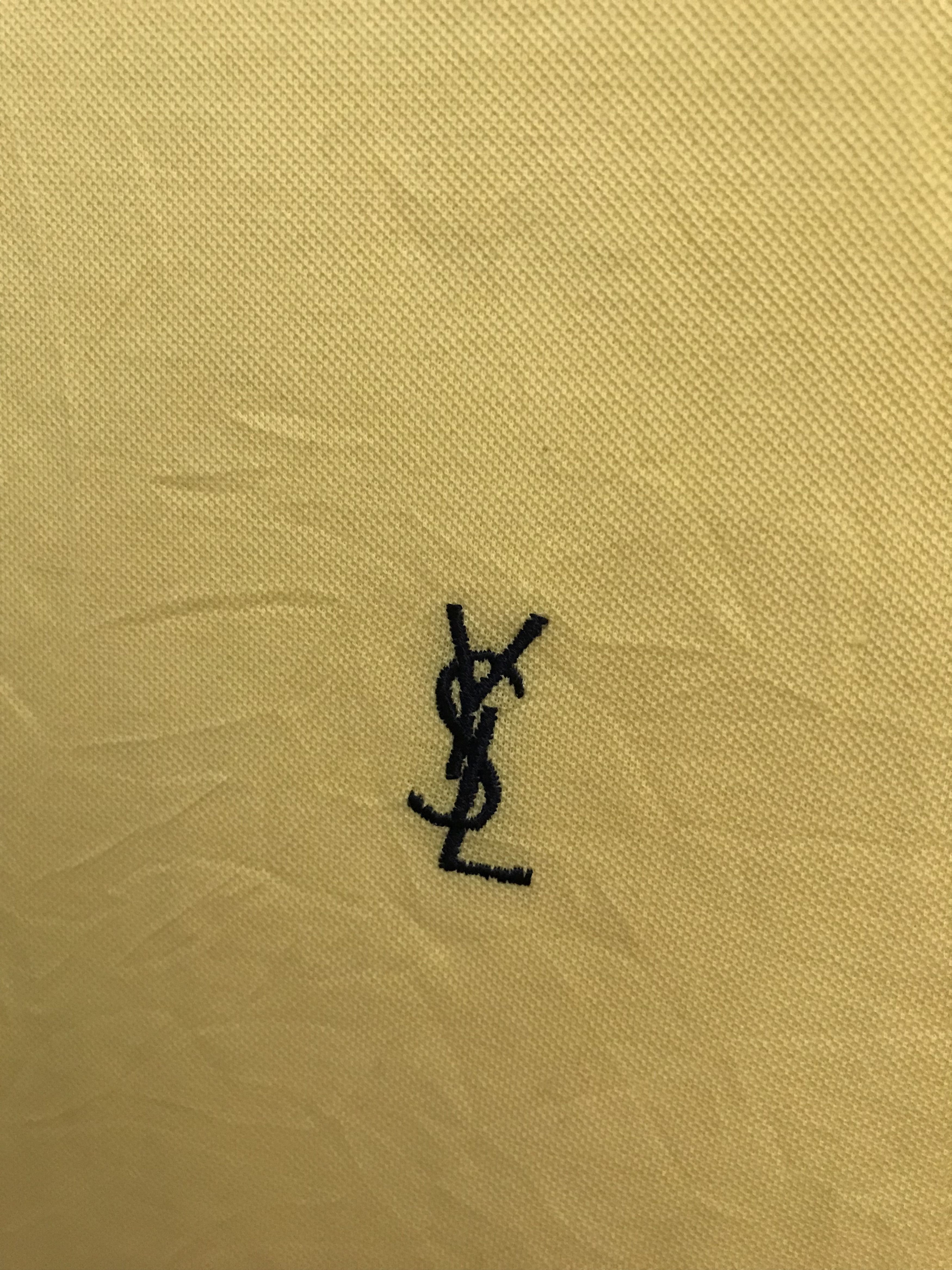 Yves Saint Laurent Vintage YSL Embroidery small Logo Made in Italy Polo shirt Size US XL / EU 56 / 4 - 3 Thumbnail