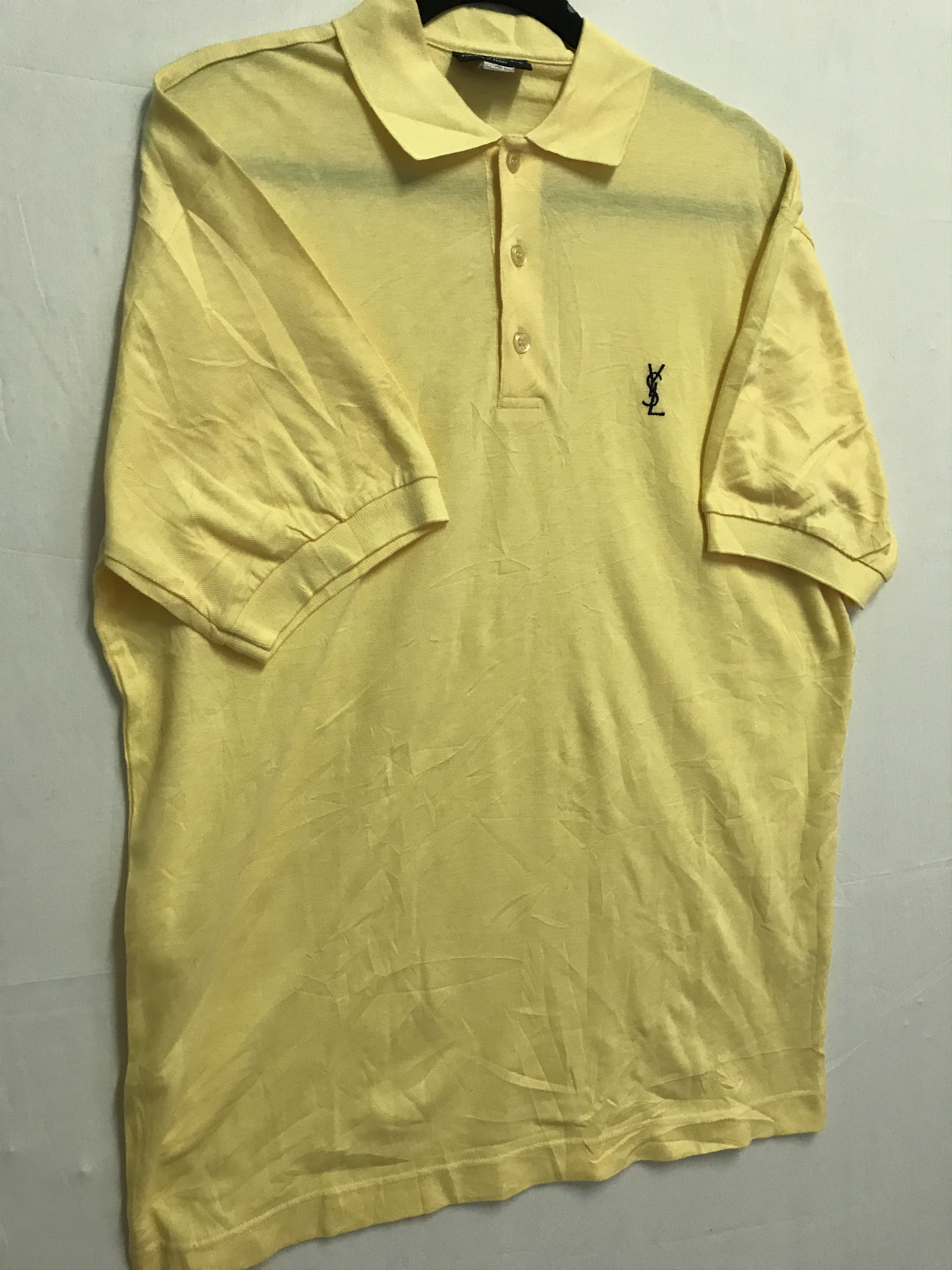 Yves Saint Laurent Vintage YSL Embroidery small Logo Made in Italy Polo shirt Size US XL / EU 56 / 4 - 7 Thumbnail