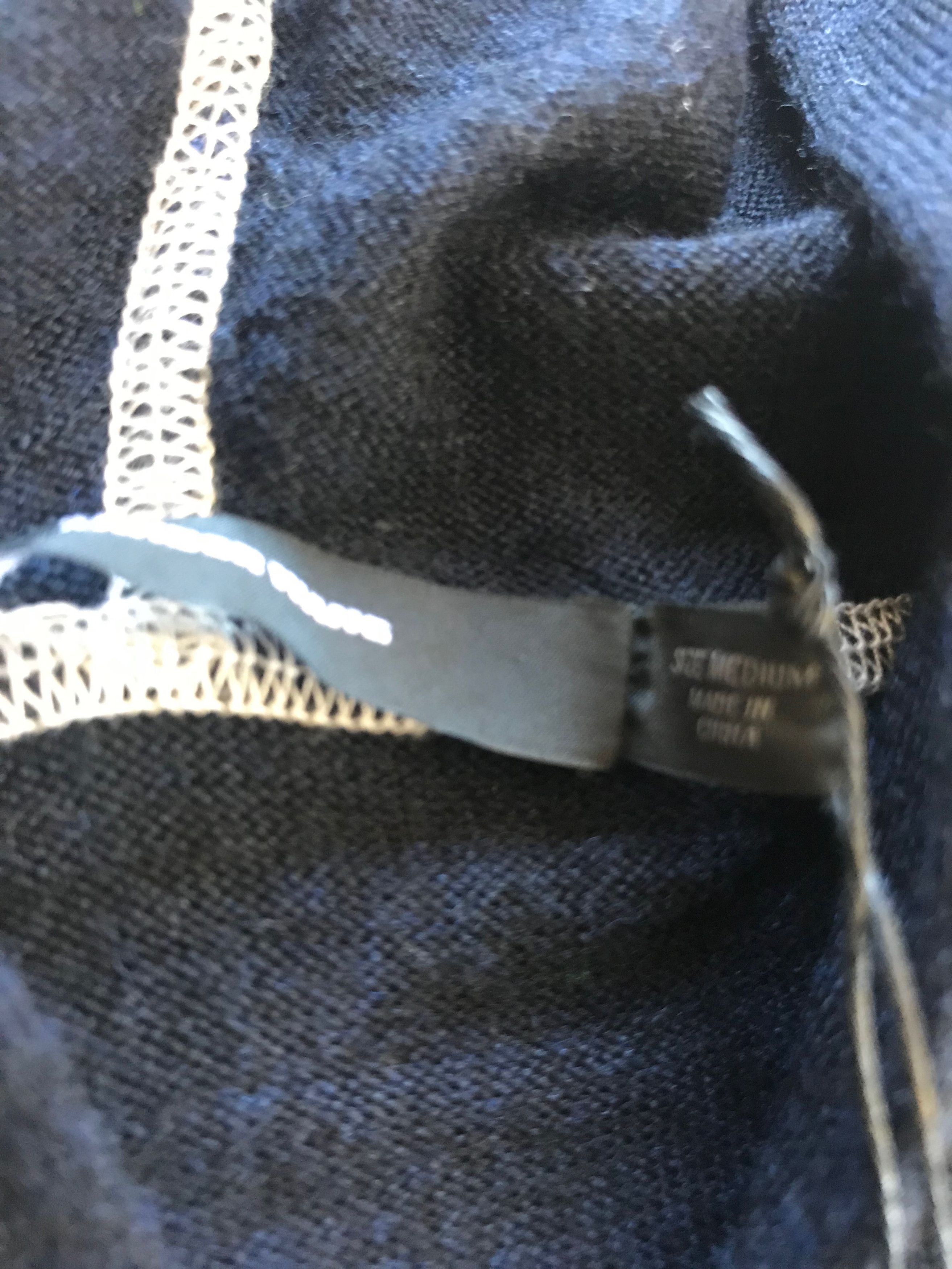 T by Alexander Wang Navy Merino Hoodie With White Stitched Trim Size US S / EU 44-46 / 1 - 4 Thumbnail
