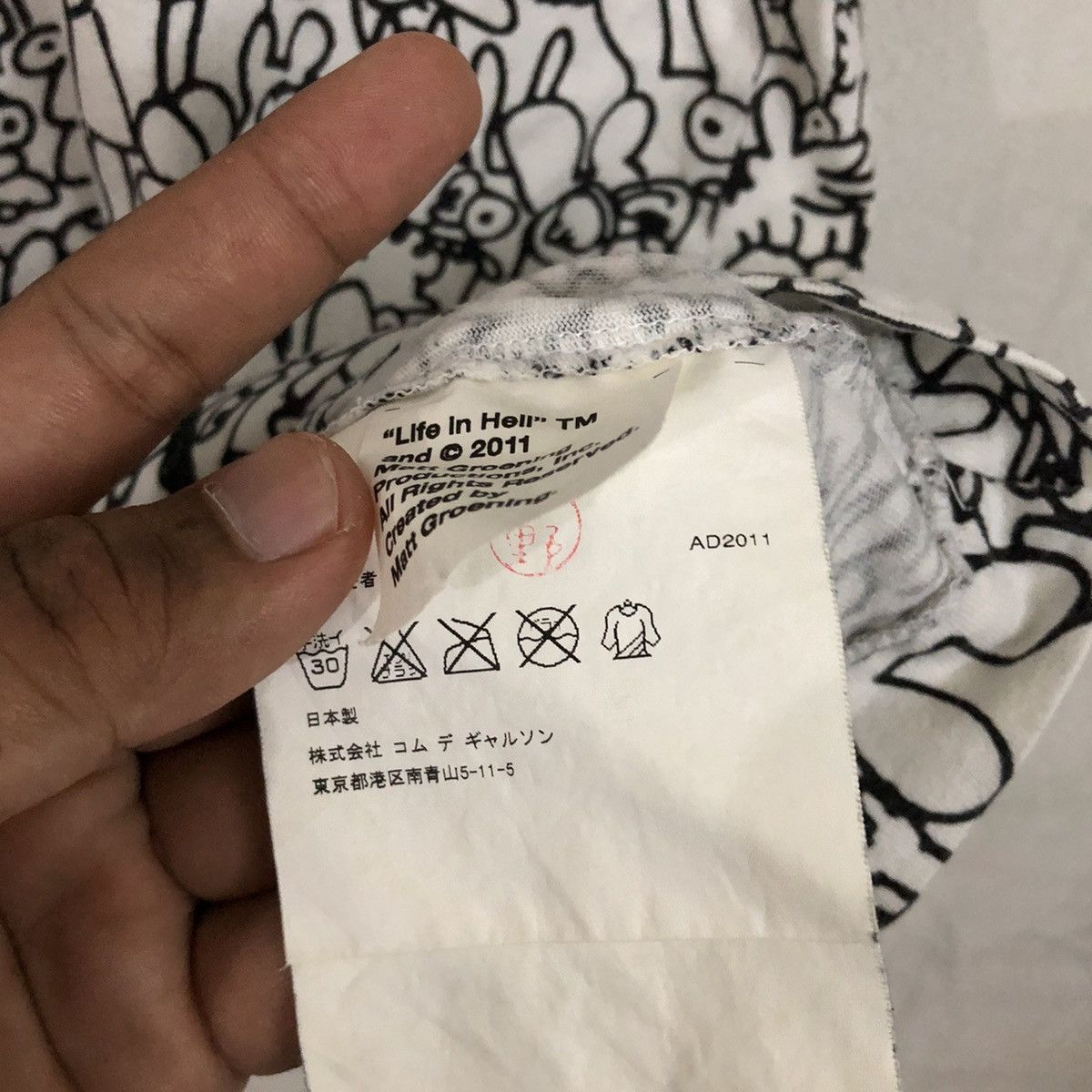 Cartoon Network × Comme des Garcons PLAY Rare Full Print CDG Play x The ...
